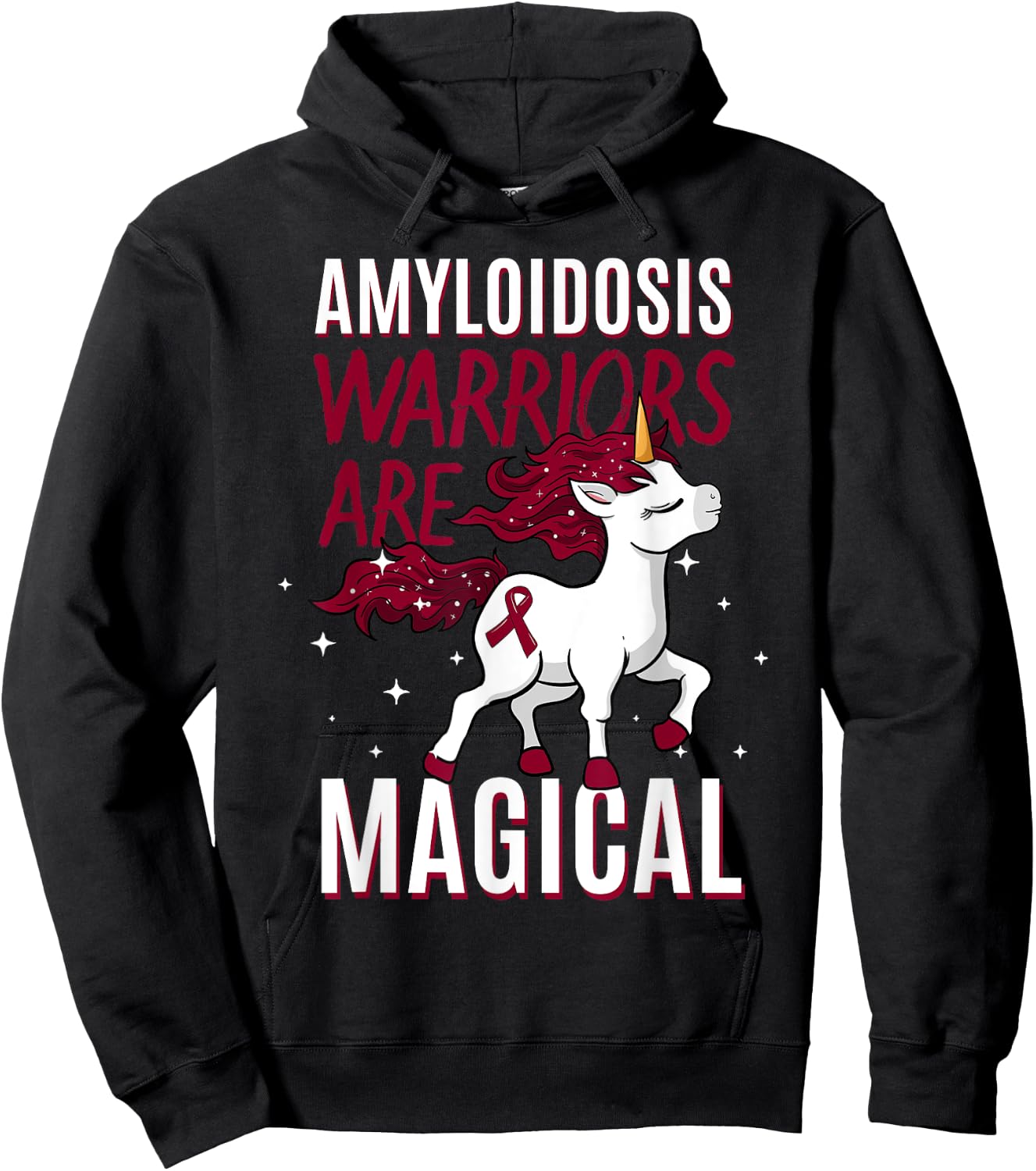 Warriors Are Magical Amyloidosis Blood Disorder Patients Hoodie - Hoodie | Black