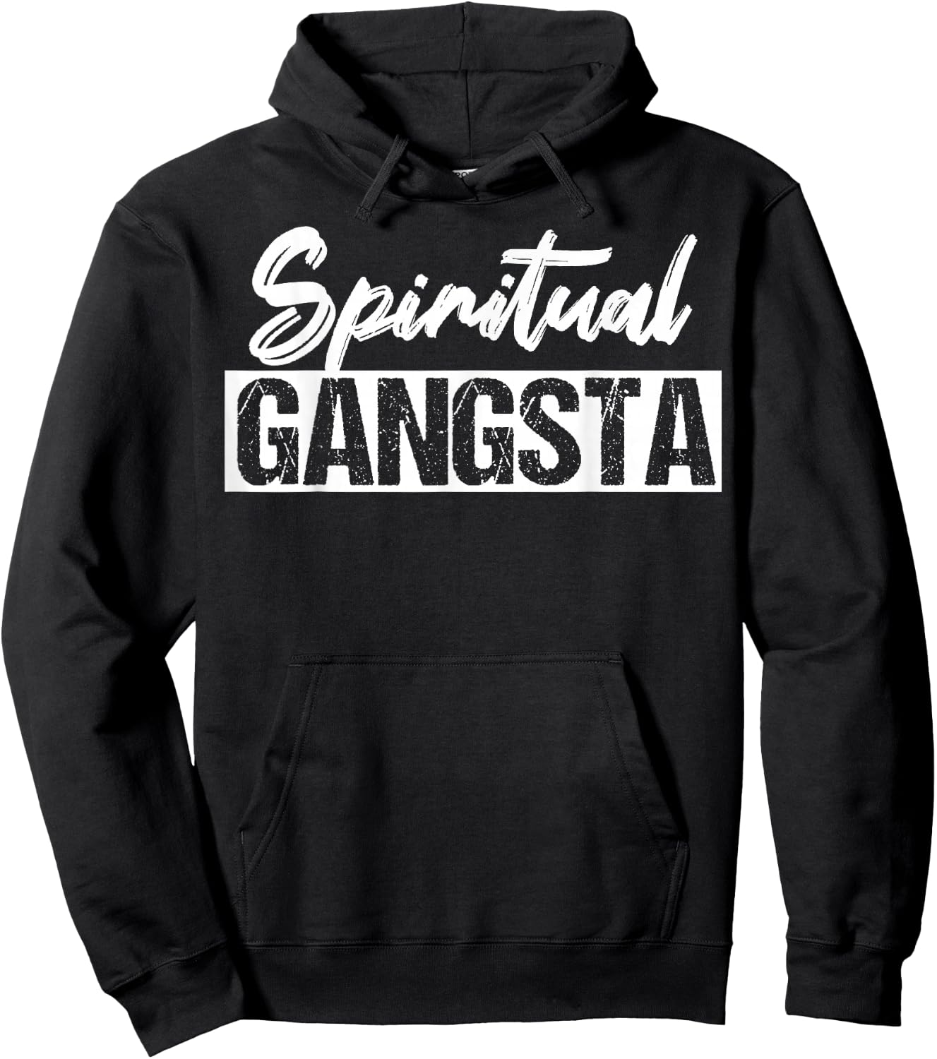 New Age Spiritual Spirituality Yoga Gangster Enlightened Zen Hoodie - Hoodie | Black