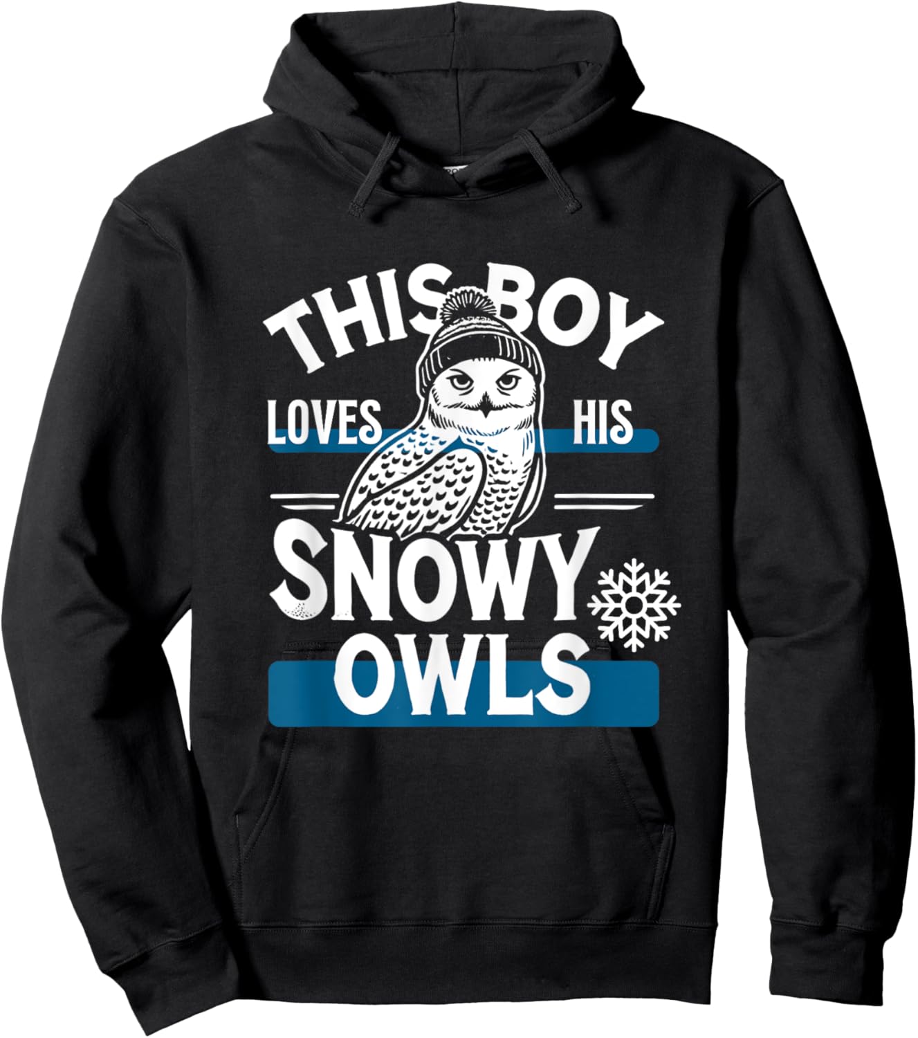 Snowy Owl Boys Snowy Owl Lover Snowy Owls Hoodie - Hoodie | Black
