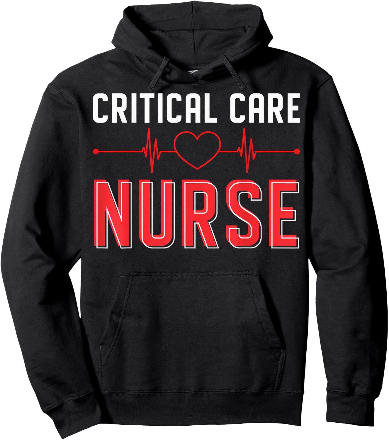 Critical Care RN ICU RN Critical Care Nurse Critical Care Hoodie - Hoodie | Black