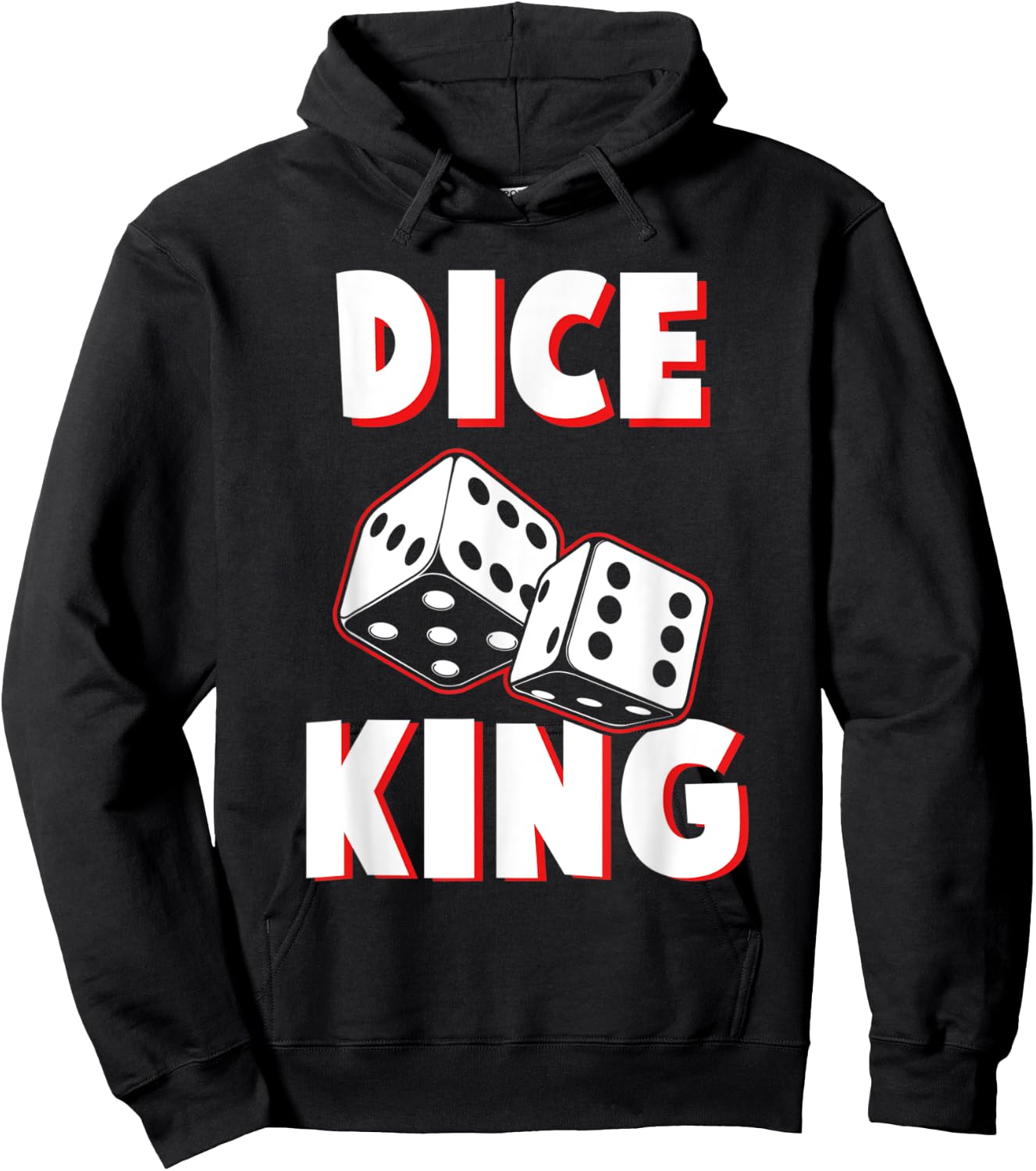 Dice King Funny Board Game Champion Geek Hoodie - Hoodie | Black