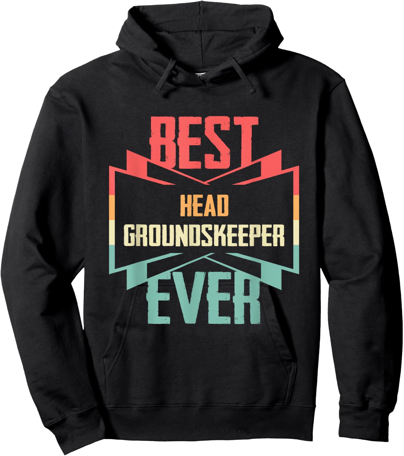 Vintage Best Head Groundskeeper Ever Hoodie - Hoodie | Black