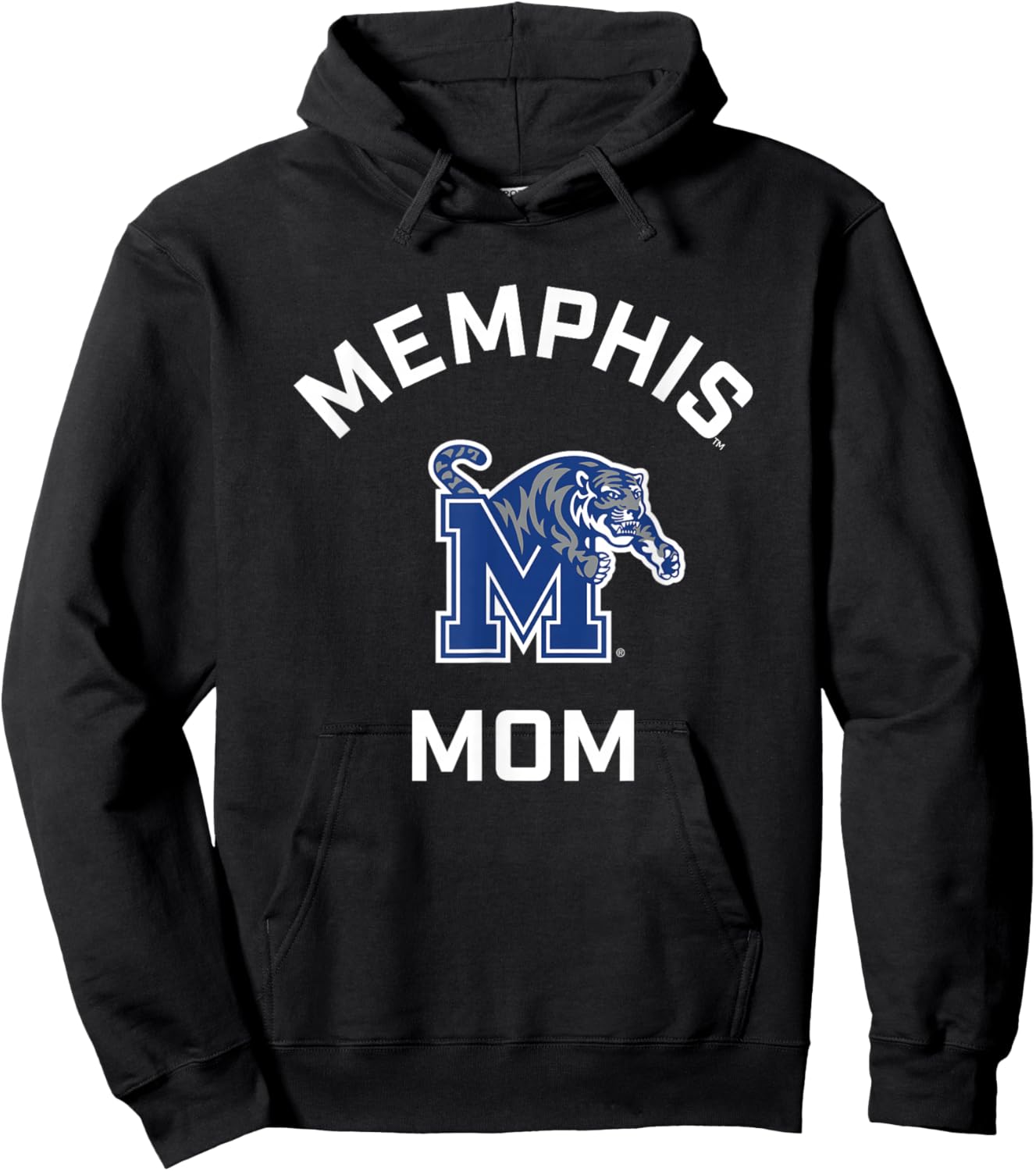 University of Memphis Tigers Arched Mom Hoodie - Hoodie | Black