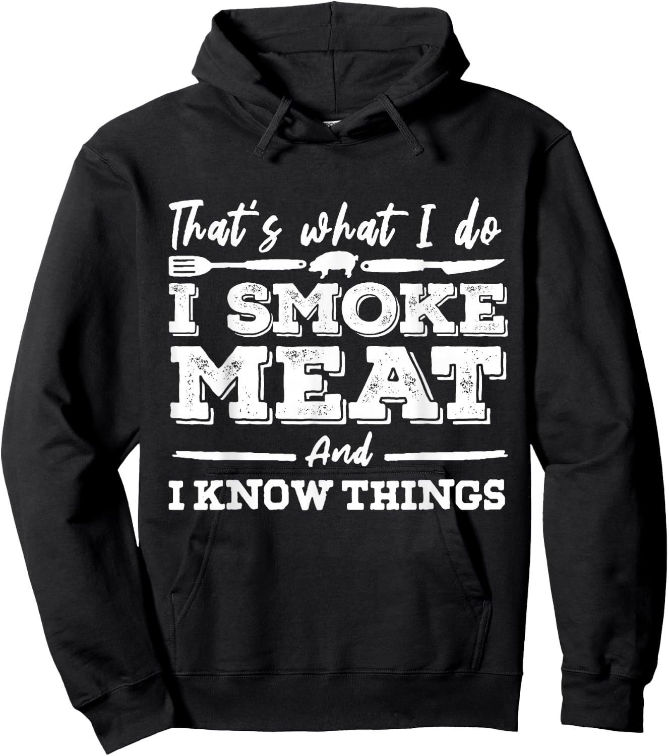 I'D SMOKE THAT - Funny Meat BBQ Season Smoker & Grilling Hoodie - Hoodie | Black