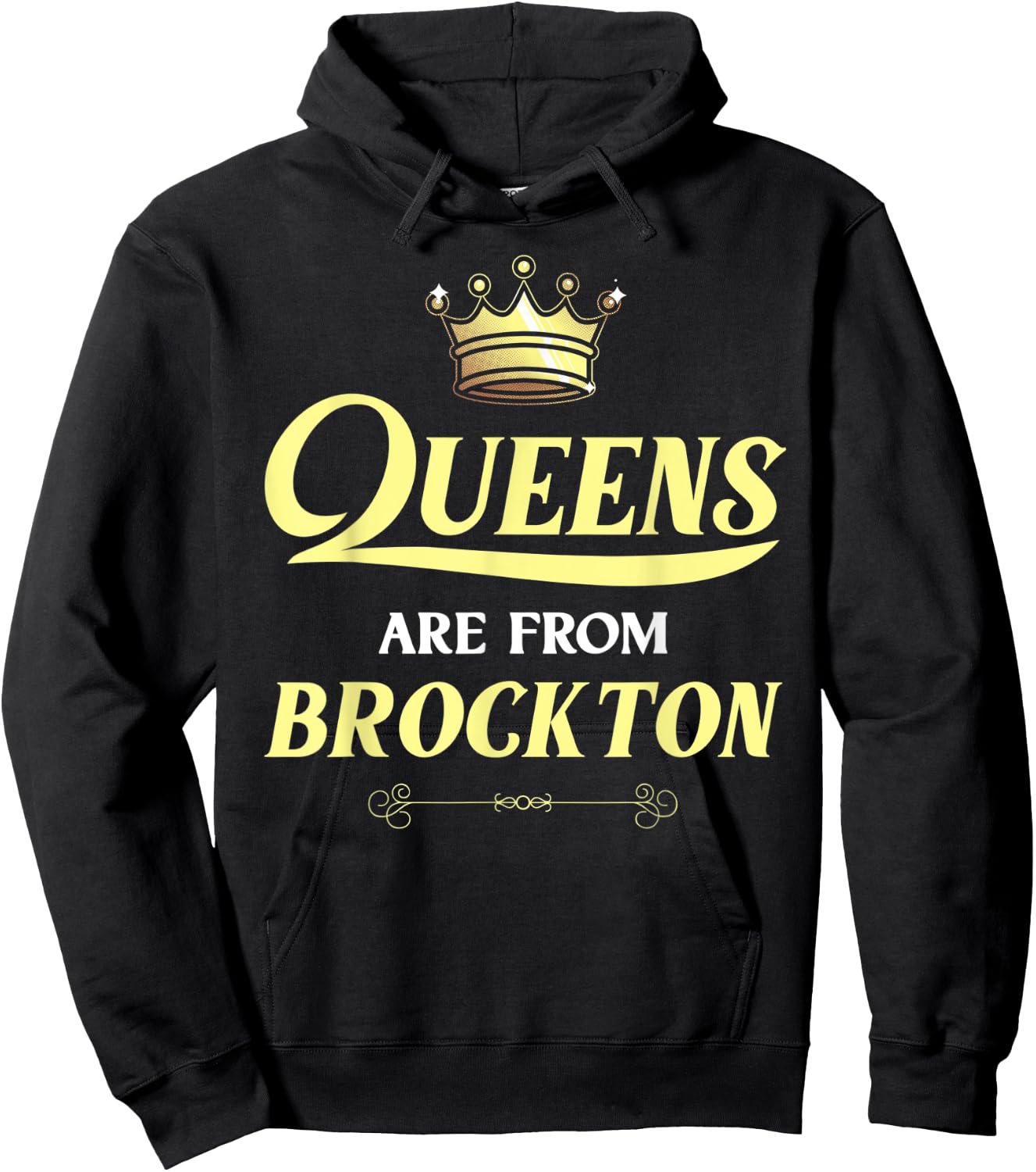 BROCKTON Gift Funny Home Roots Grown Born City USA Heritage Hoodie - Hoodie | Black