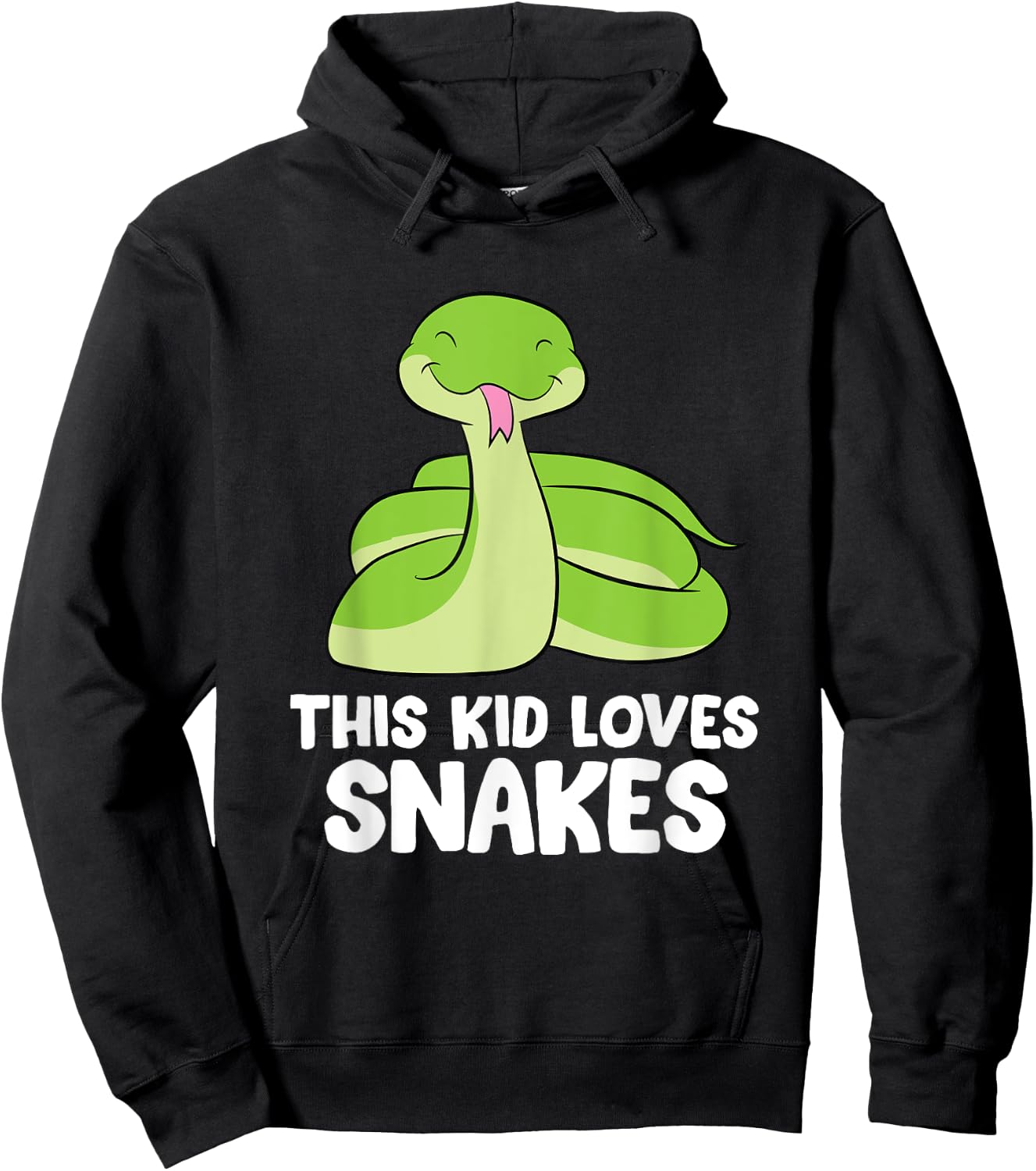 This Kid Loves Snakes Toddlers Kids Snakes Hoodie - Hoodie | Black