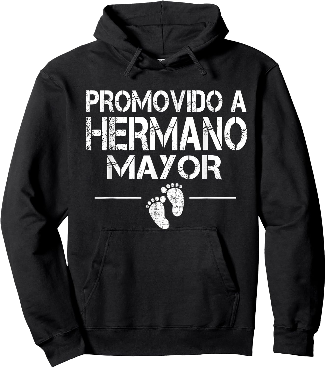 Promovido A Hermano Mayor Baby Shower Older Brother Hoodie - Hoodie | Black