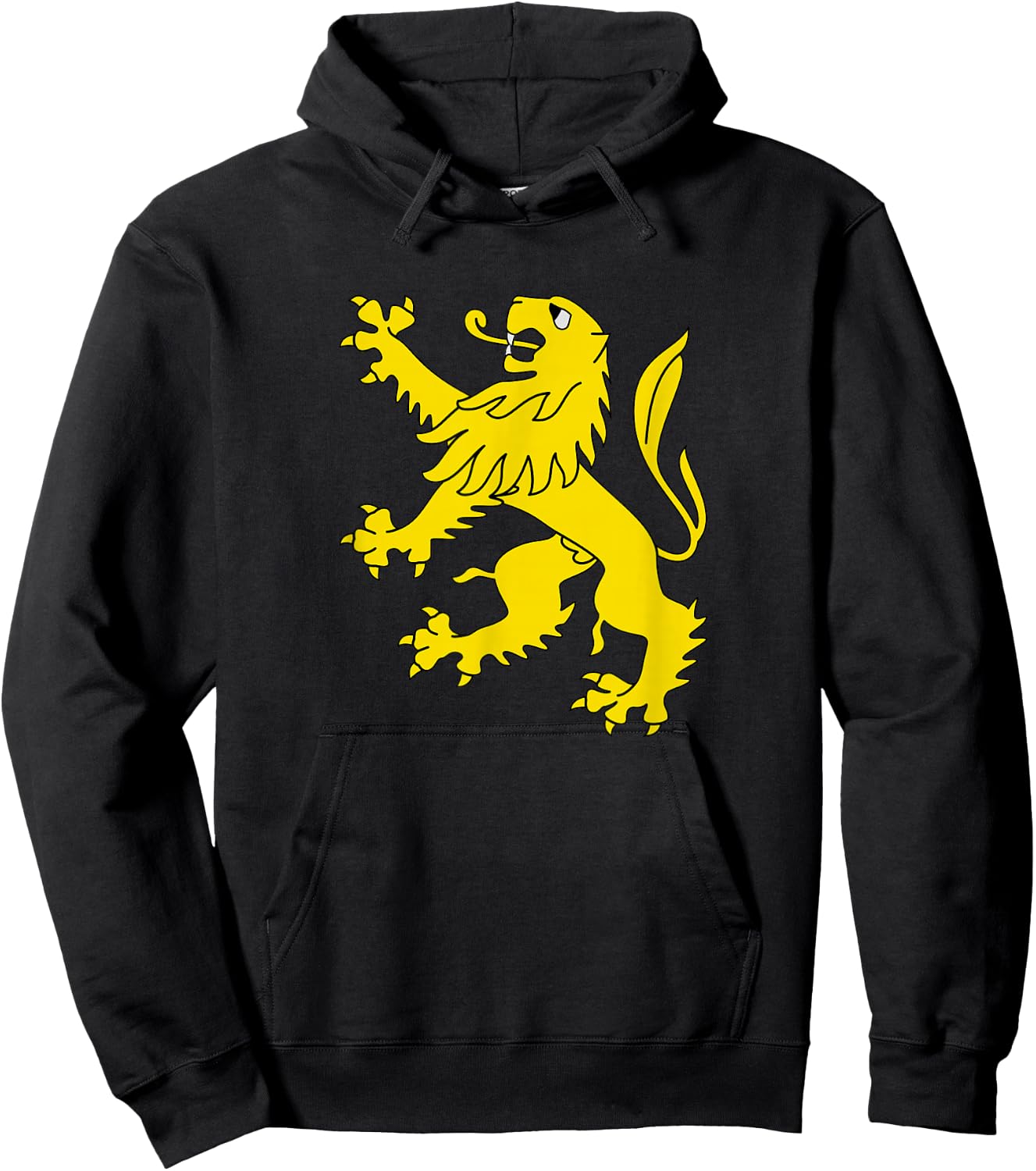 Gold Lion Rampant Hoodie - Hoodie | Black