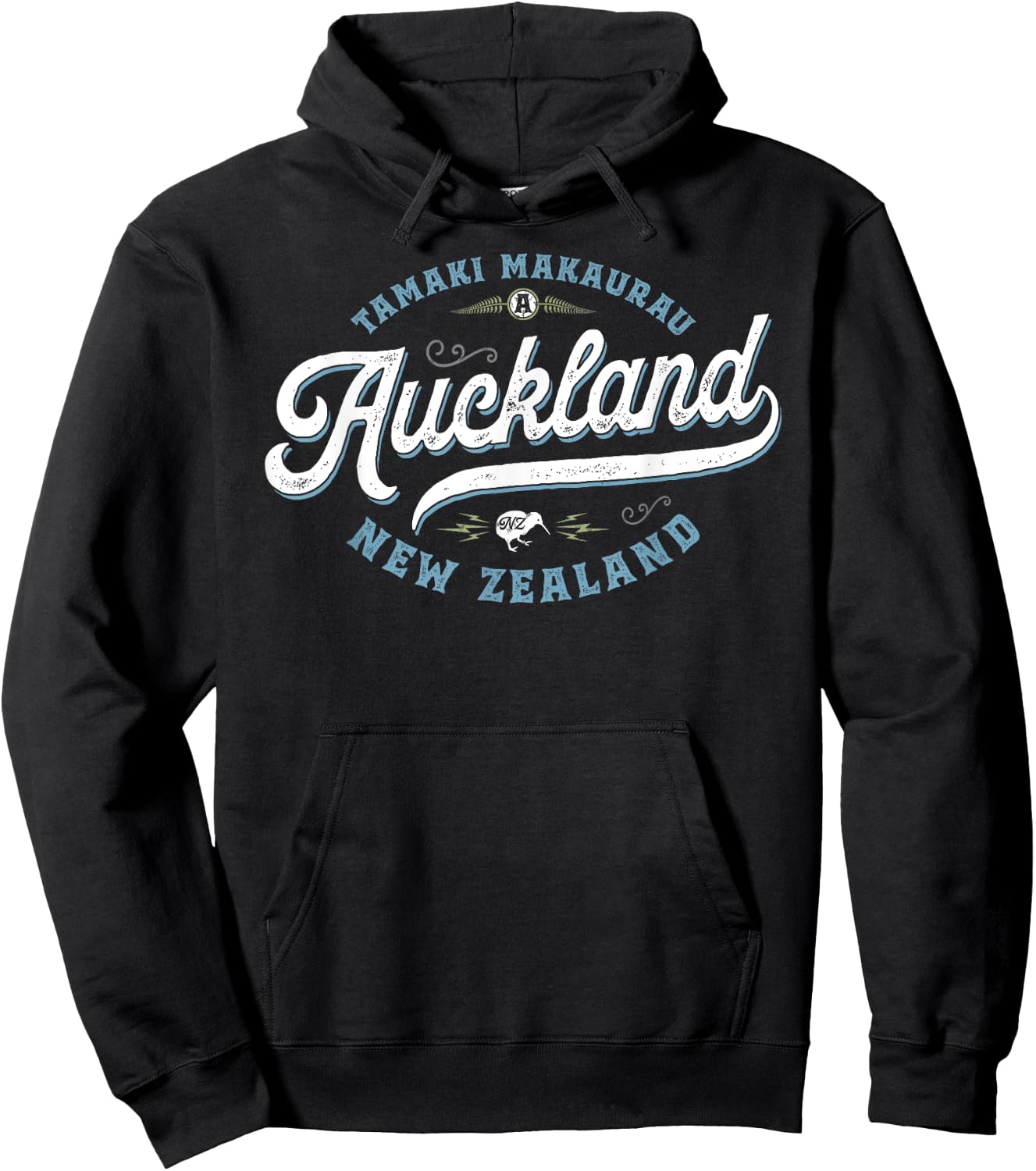 Auckland New Zealand - Vintage NZ Travel Souvenir Gift Hoodie - Hoodie | Black