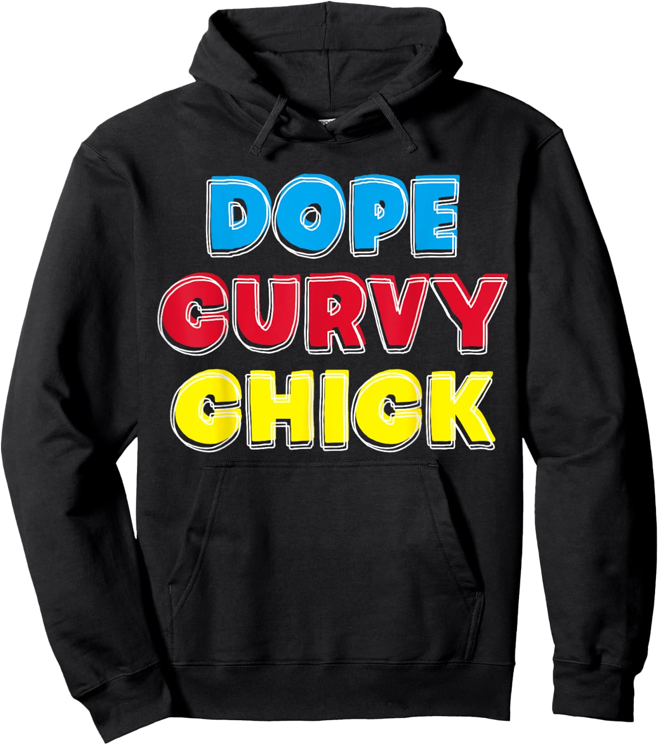 Dope Curvy Chick Hoodie - Hoodie | Black