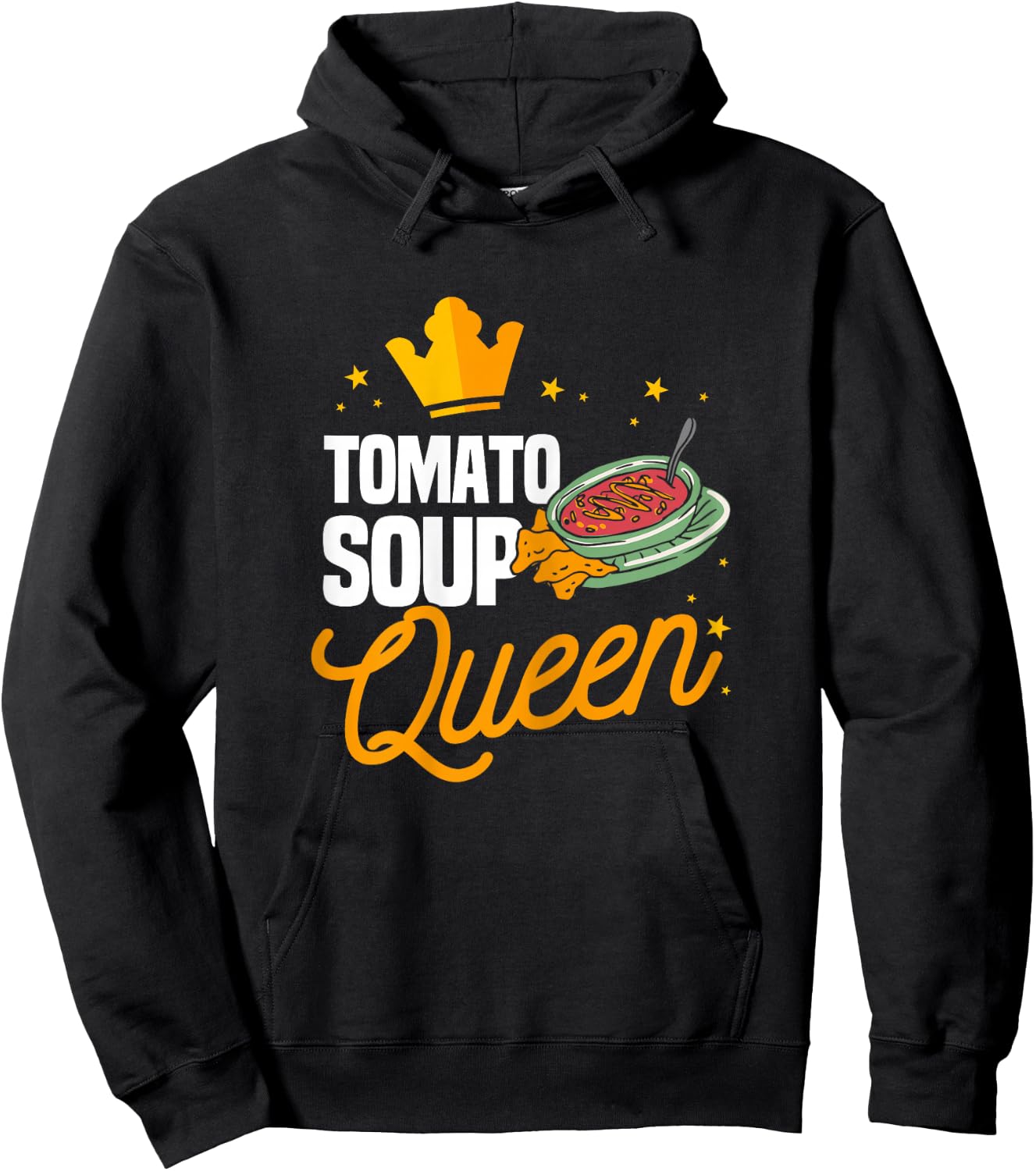 Funny Tomato Soup Queen Matching Tomato Soup Humor Hoodie - Hoodie | Black