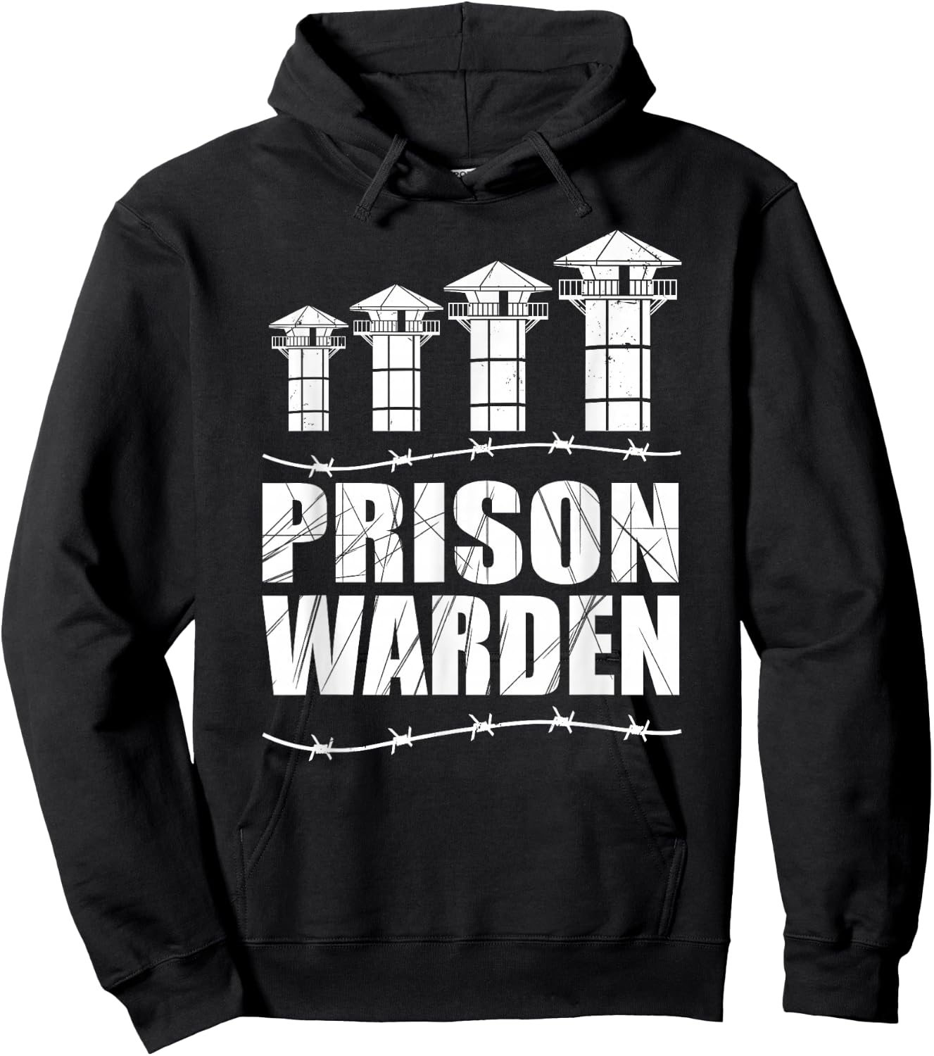 Correctional Officer - Prison Warden - Prison Guard Costume Hoodie - Hoodie | Black