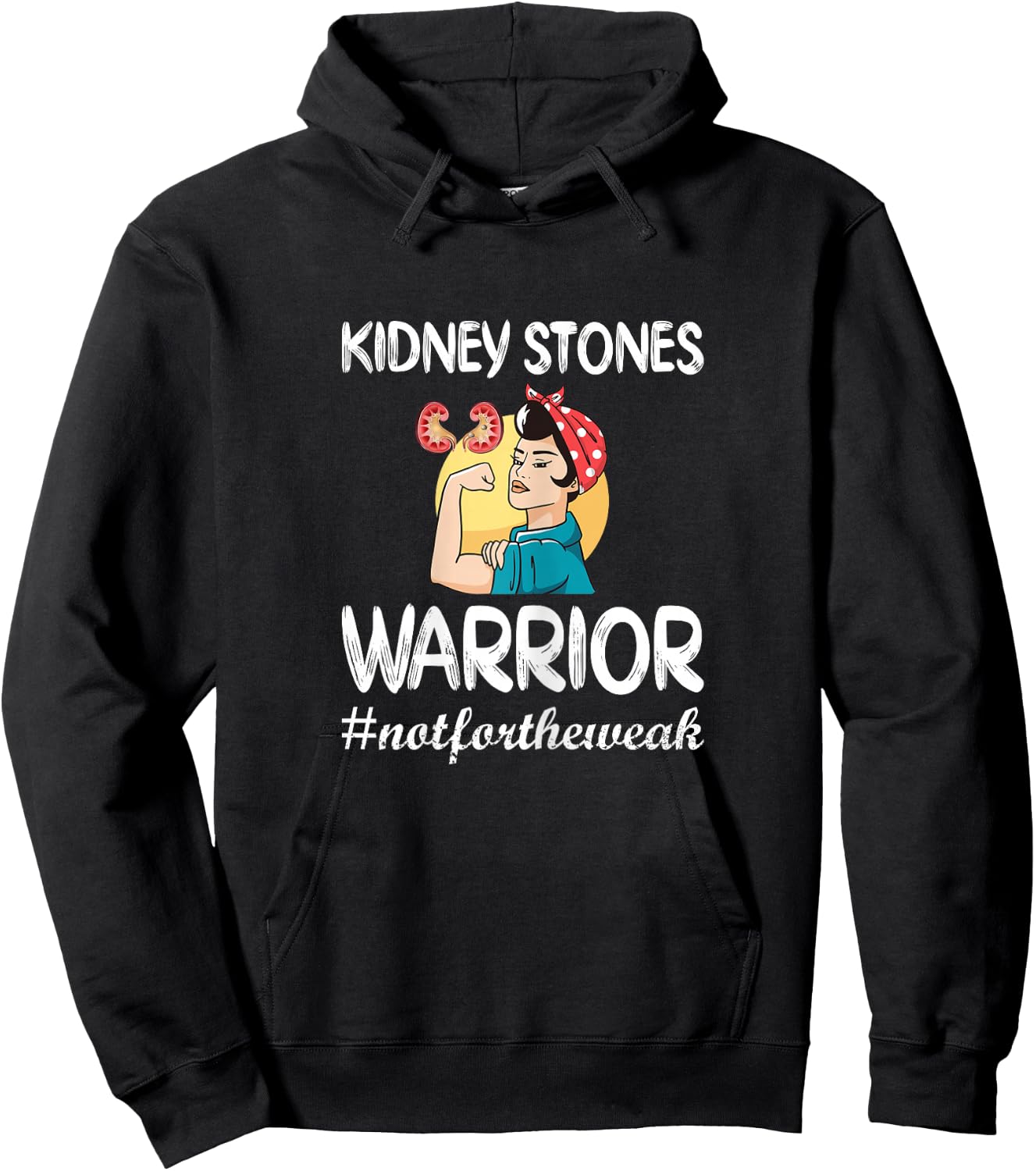 Kidney Stones Warrior Kidney Stone Surgery Kidney Awareness Hoodie - Hoodie | Black