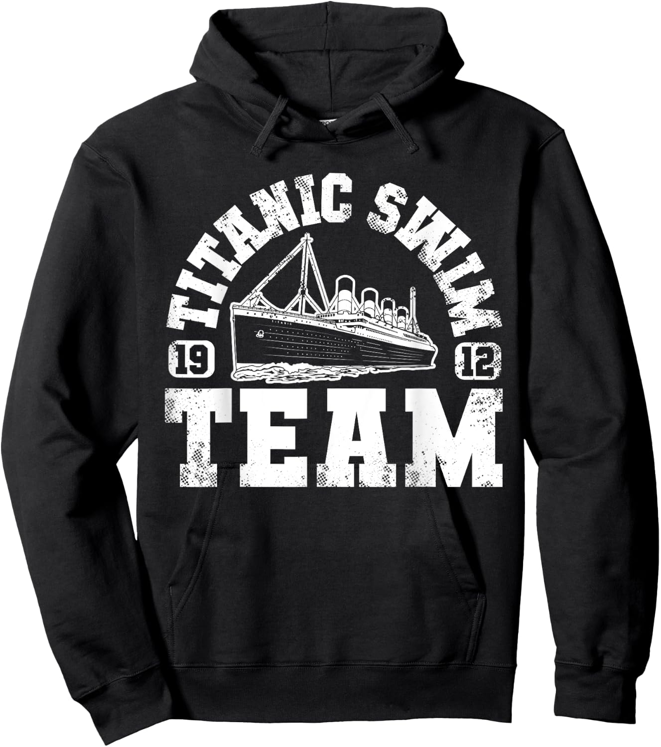 Titanic Swim Team - Funny & Tragic Swimming & Boating Design Hoodie - Hoodie | Black