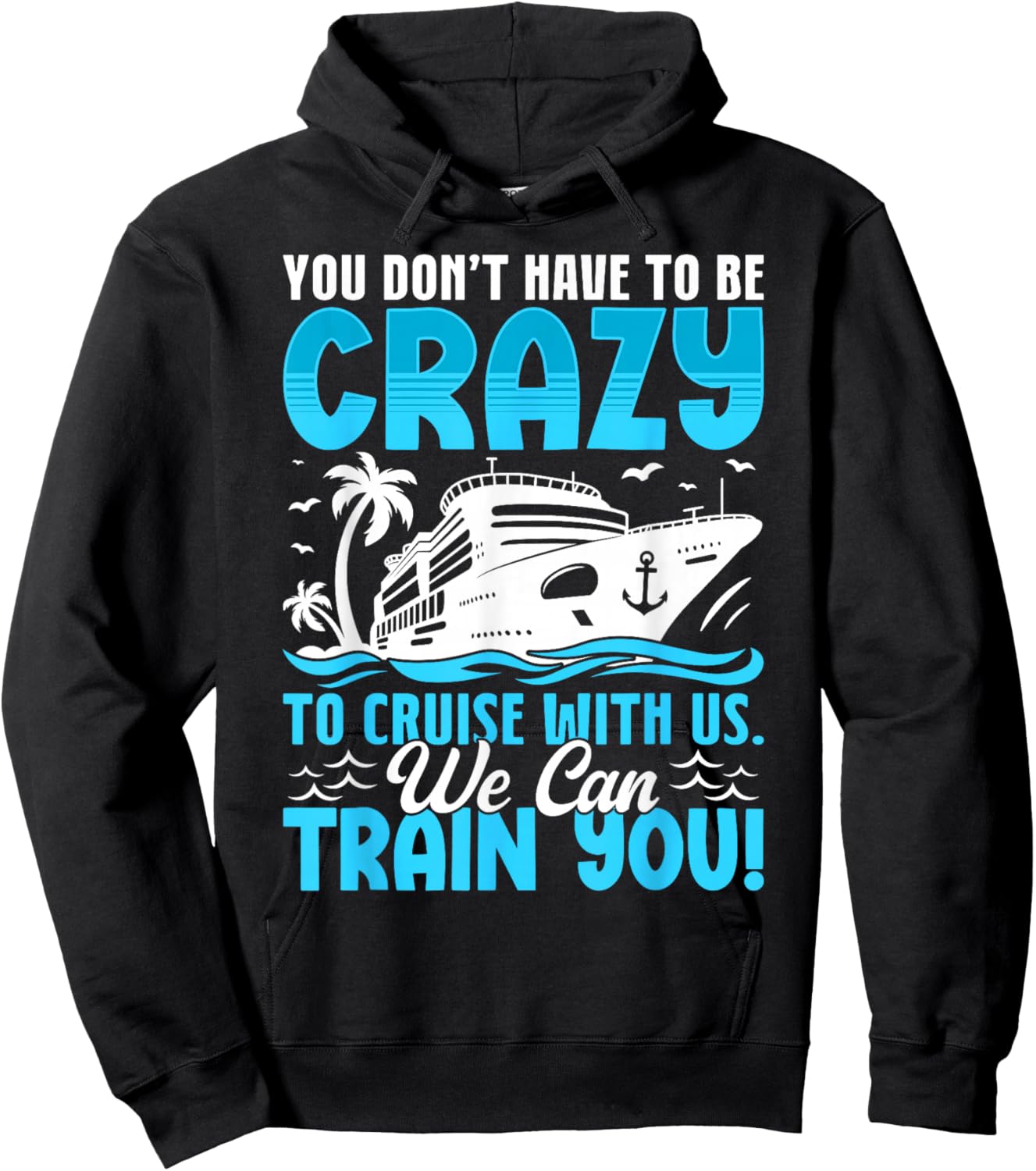 Cruise Ship Family Cruise Vacation Matching Couple Funny Hoodie - Hoodie | Black