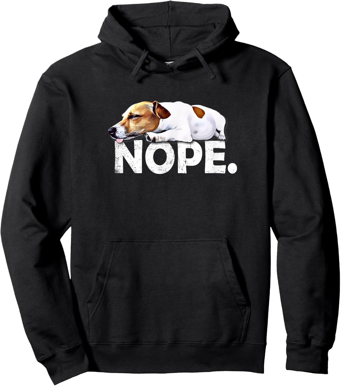 NOPE JRT Dog Lover Jack Russell Men Women Girls Kids Hoodie - Hoodie | Black
