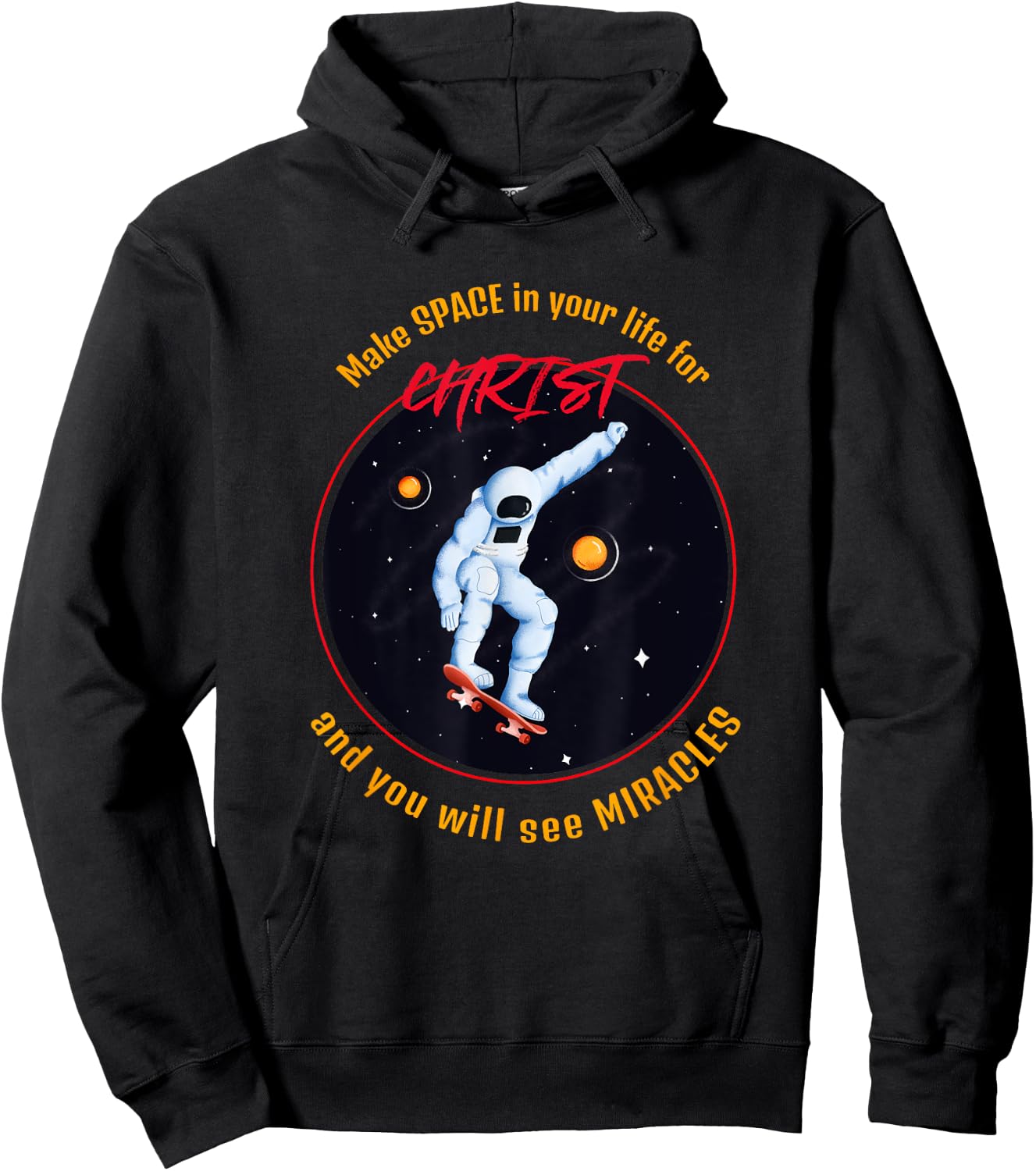 Make Space in Your Life for Christ Hoodie - Hoodie | Black