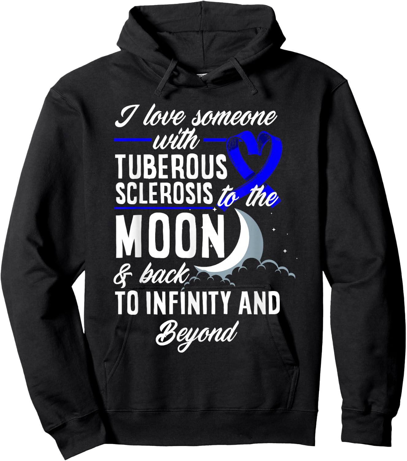 I Love Someone With Tuberous Sclerosis TSC Awareness Hoodie - Hoodie | Black
