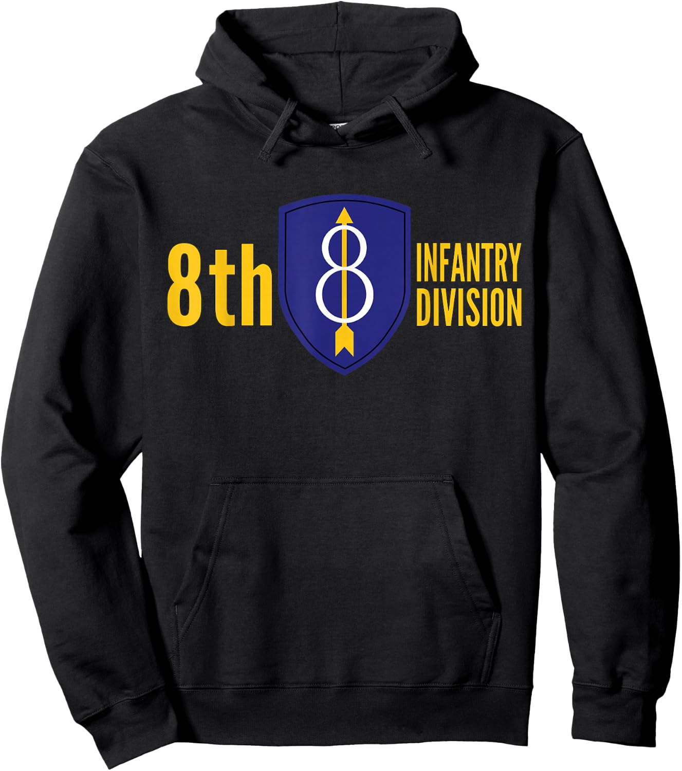 8th Infantry Division United States Army Pathfinder Hoodie - Hoodie | Black