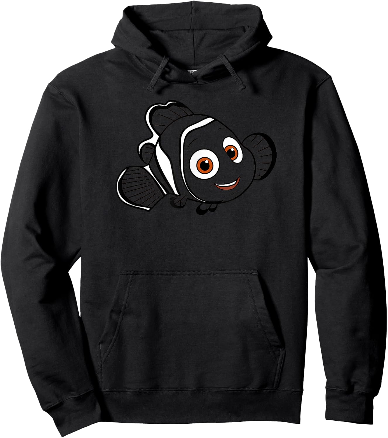 Disney Pixar Finding Dory Transparent Nemo Big Face Wave Hoodie - Hoodie | Black