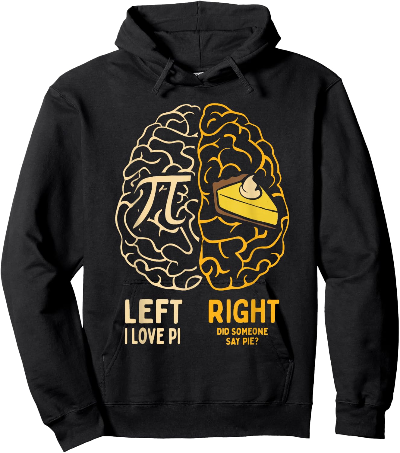 I Love Pie - Funny Pi Day & Math Lover Gift Hoodie - Hoodie | Black
