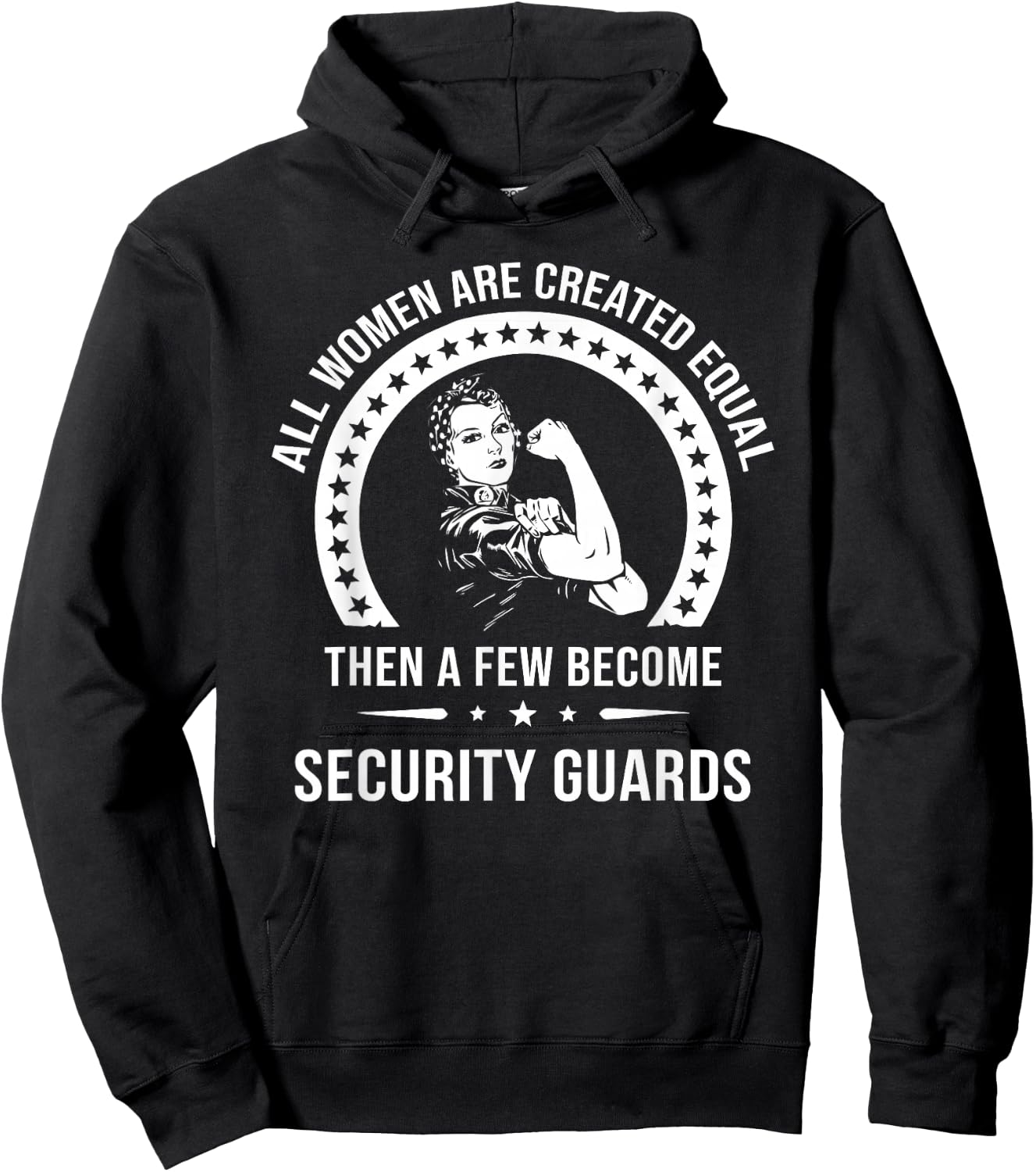 Women's Safety Personnel Shirt | Security Guard Hoodie - Hoodie | Black