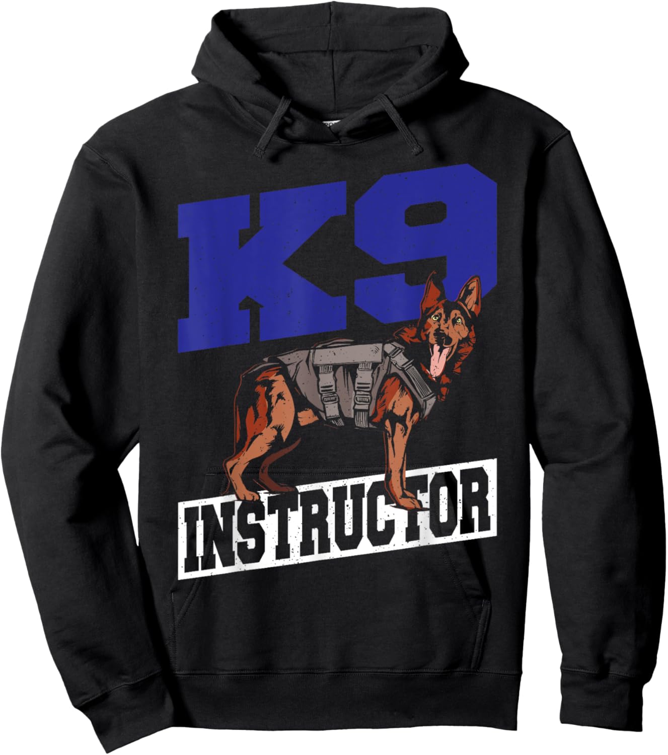 K9 Police Dog Canine Belgian Malinois K9 Instructor Men Women Hoodie - Hoodie | Black