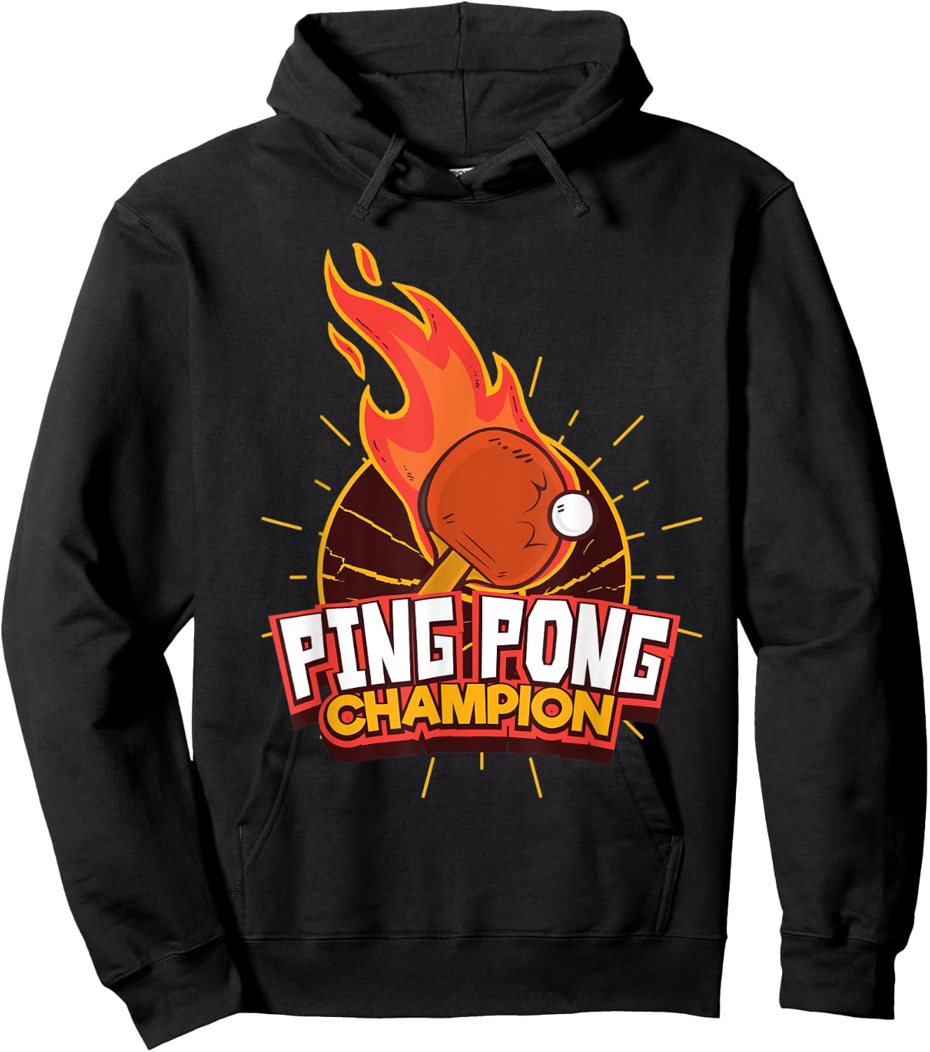 Ping Pong Champion Table Tennis Hoodie - Hoodie | Black