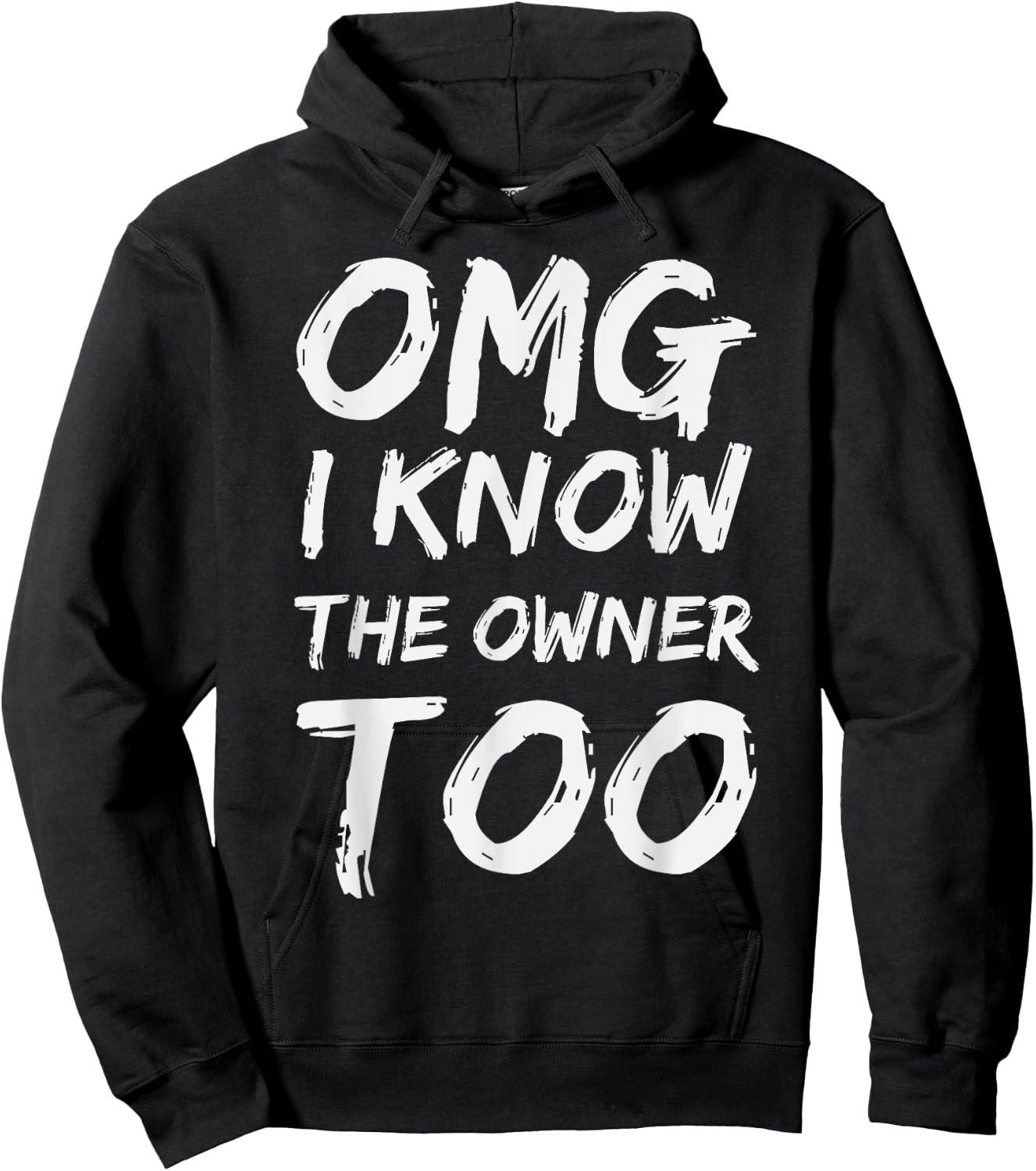 I Know The Owner Too Funny Bartender Bouncer Pub Hoodie - Hoodie | Black