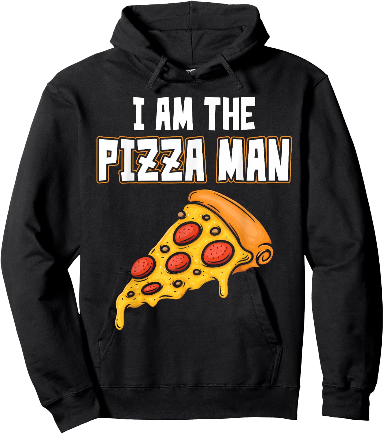 I am the pizza man Hoodie - Hoodie | Black