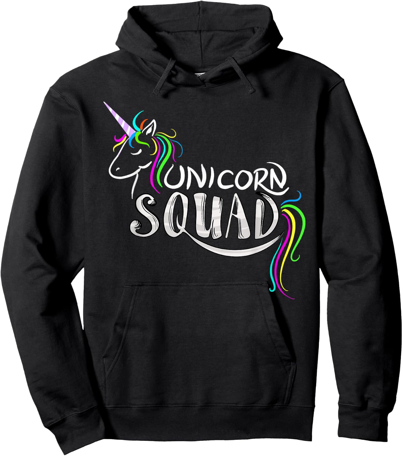 Cool Unicorn Squad | Funny Magical Equestrian Team Fan Gift Hoodie - Hoodie | Black