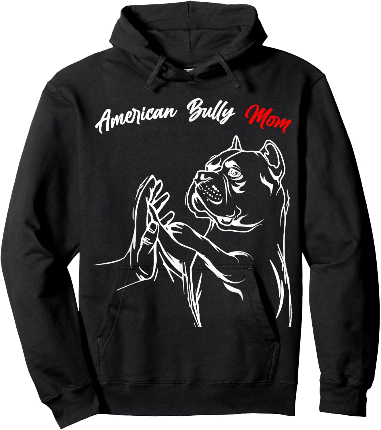 American Bully Mom Dogs, Mum, Wife, Women Hoodie - Hoodie | Black