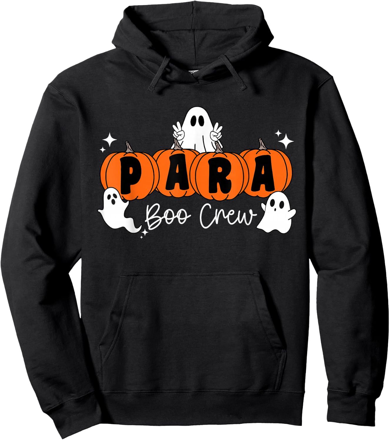 Team Paraprofessional Boo Crew Ghost Parapro Halloween Hoodie - Hoodie | Black