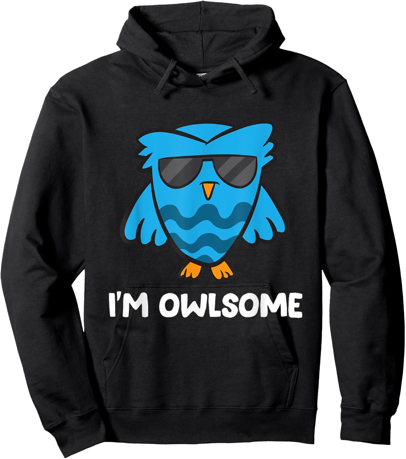 I'm Owlsome Bird Love Owl Hoodie - Hoodie | Black