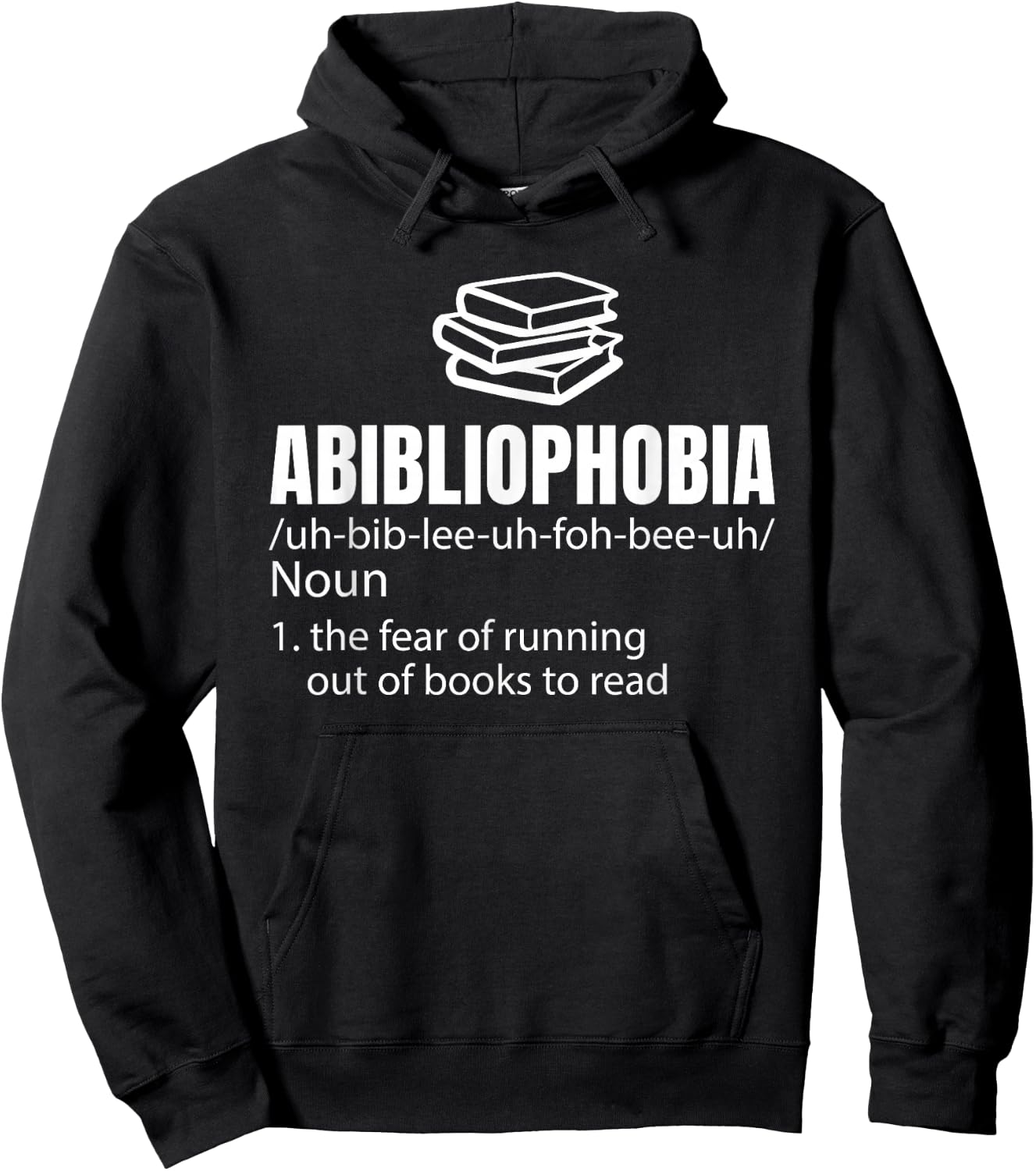 Abibliophobia Reading Worms Gift Hoodie - Hoodie | Black