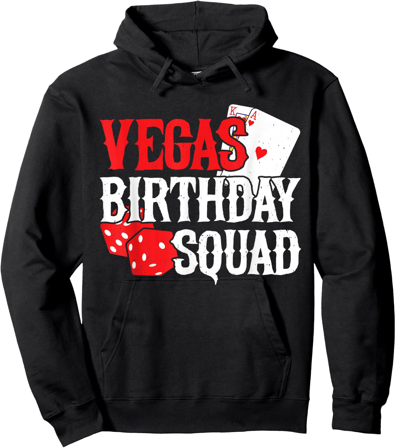 Las Vegas Birthday - Party in Vegas - Vegas Birthday Squad Hoodie - Hoodie | Black