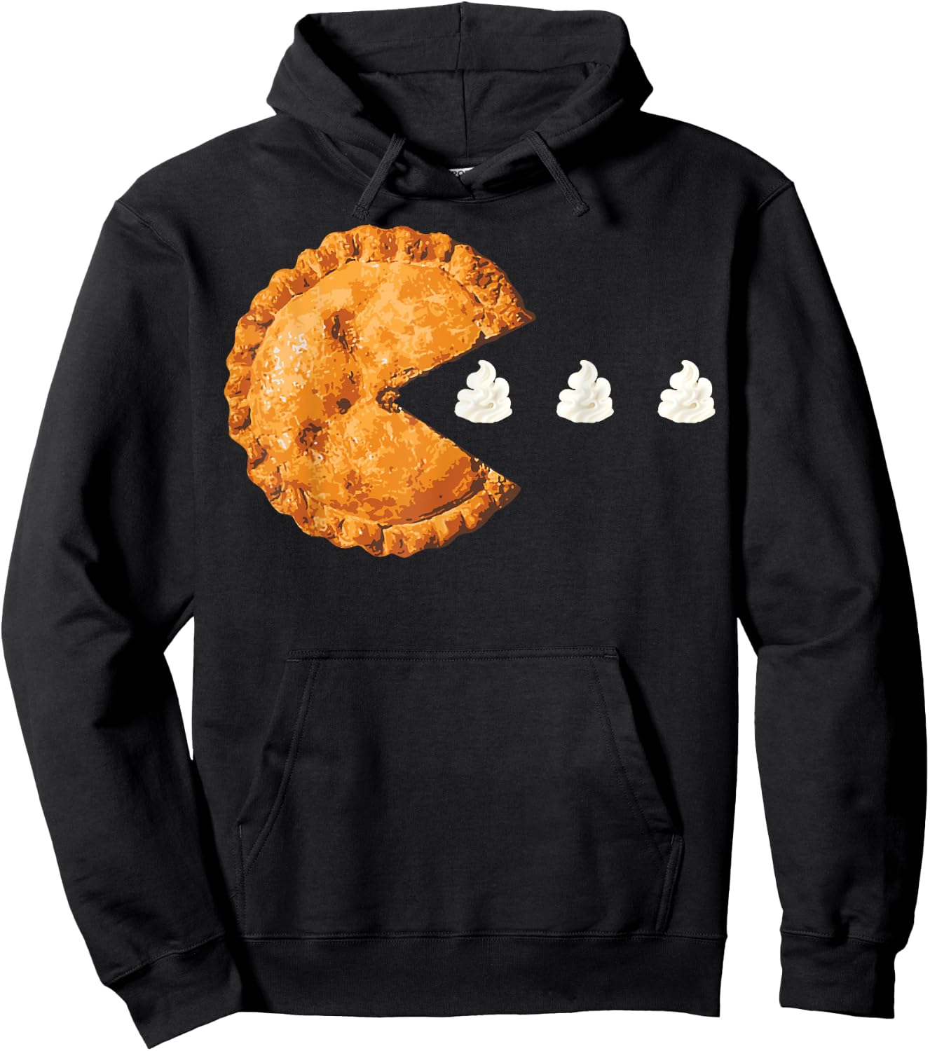 Thanksgiving Pumpkin Pie Whipped Cream | Cool Pie Gift Hoodie - Hoodie | Black