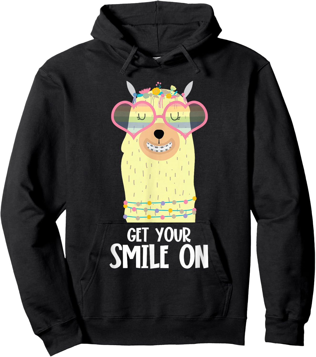 Orthodontist Animal Braces Boys Girls Kids Getting Braces Hoodie - Hoodie | Black