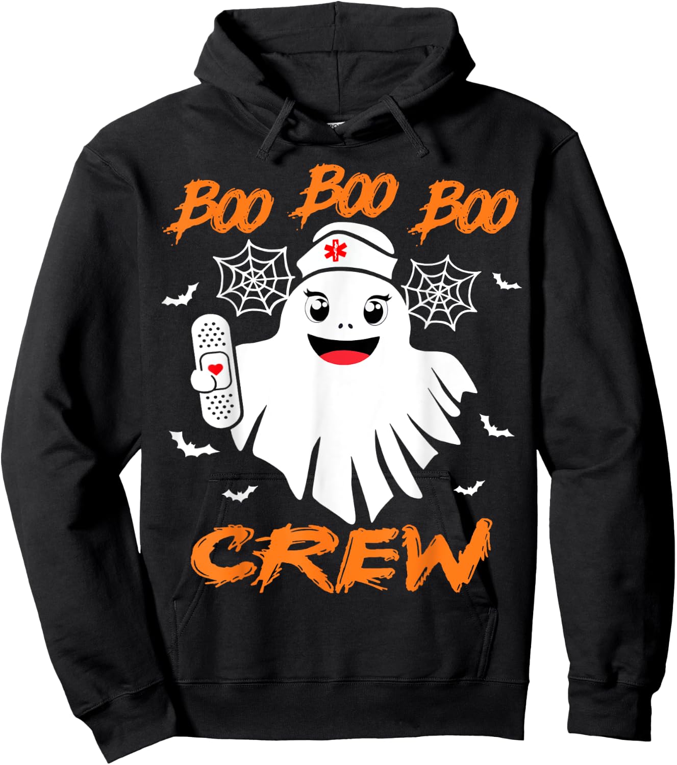 Boo Boo Crew Nurse Halloween Nurse Hoodie - Hoodie | Black