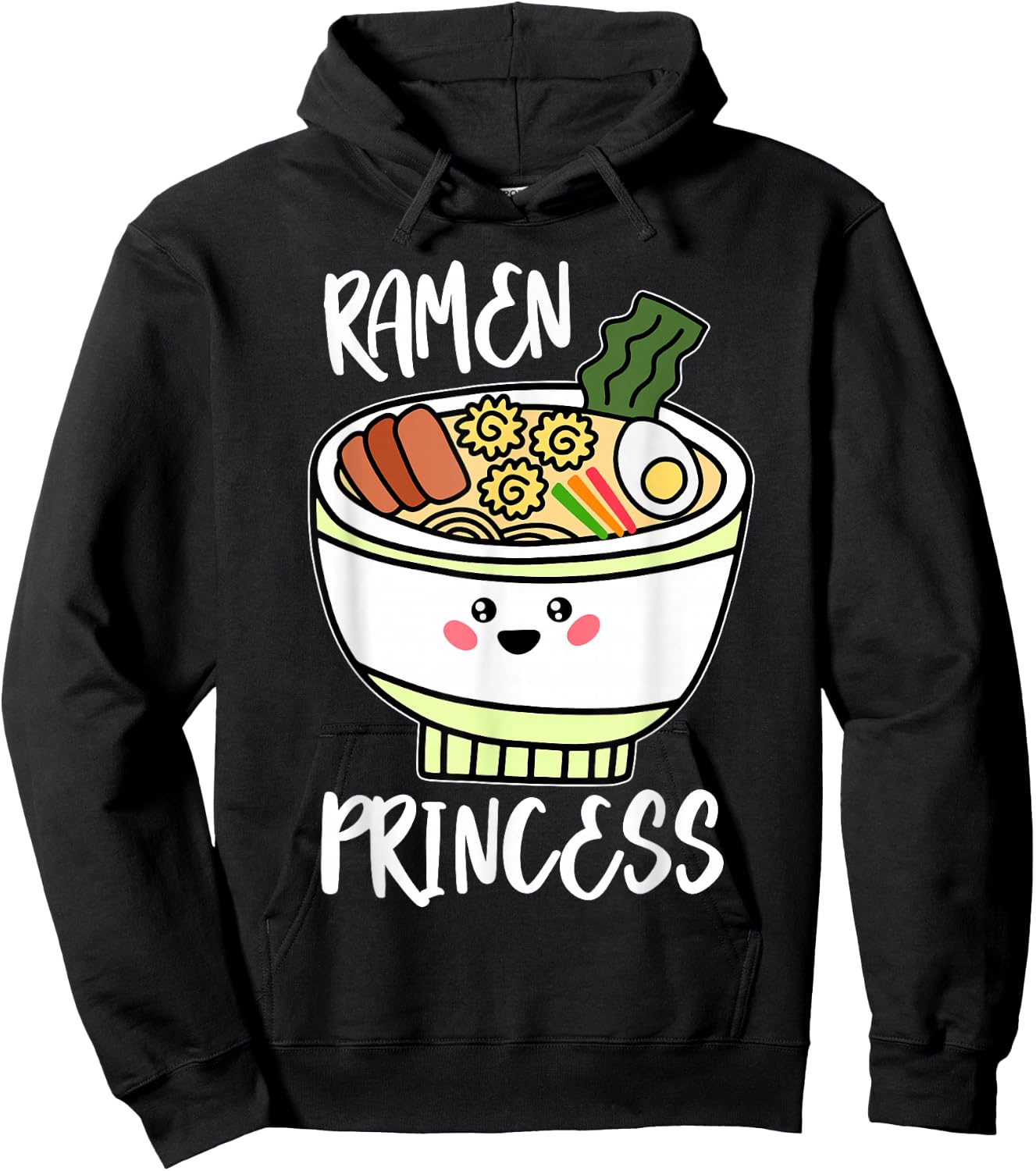 Ramen Princess Cute Kawaii Asian Noodle Girls Gift Hoodie - Hoodie | Black