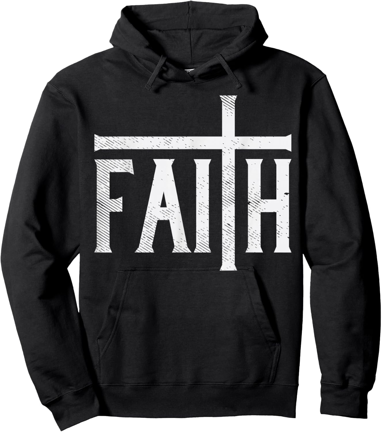 Faith Cross God Jesus Christ Prayer Religious Christian Gift Hoodie - Hoodie | Black