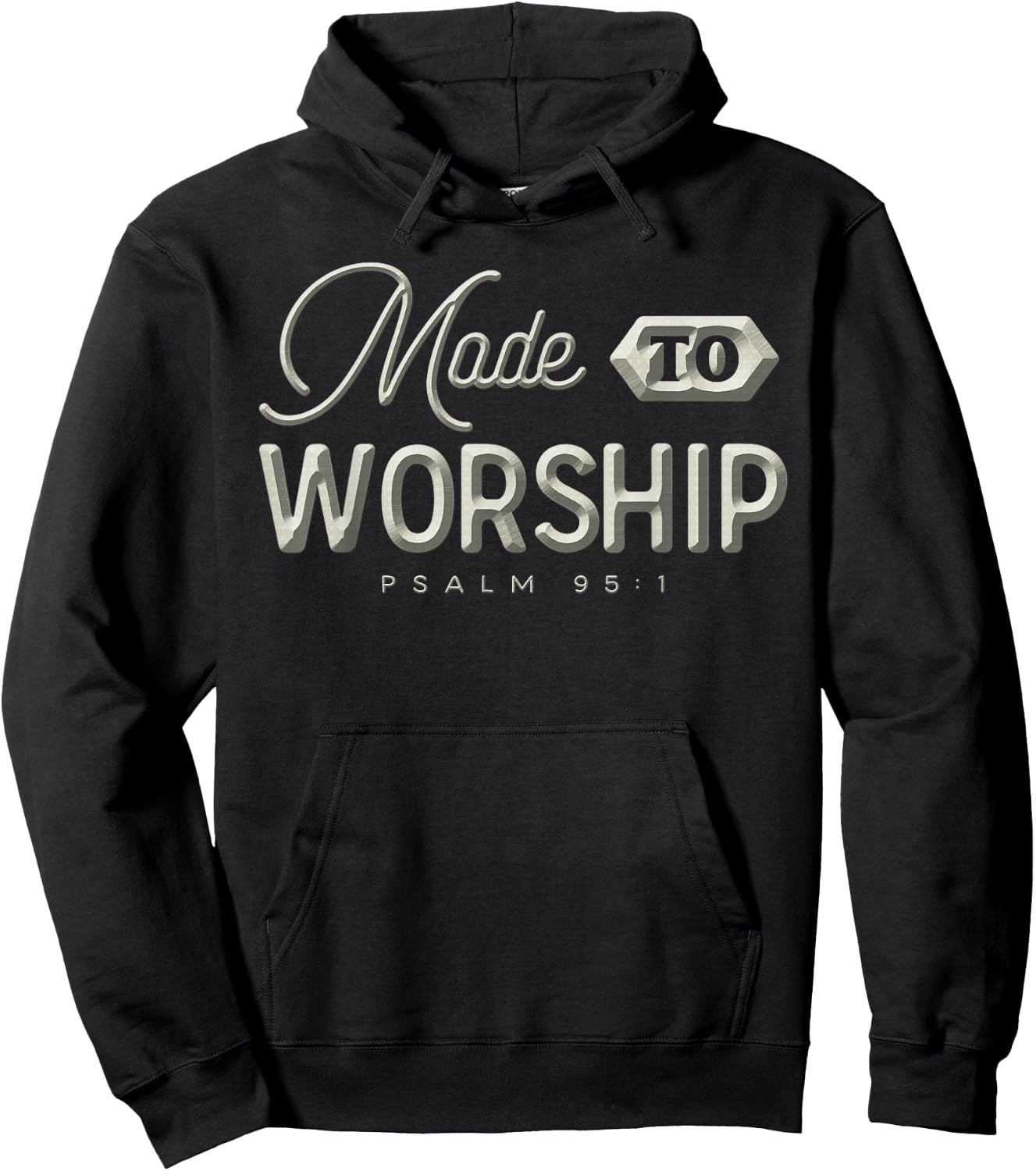 Made To Worship Christian Hoodie - Hoodie | Black