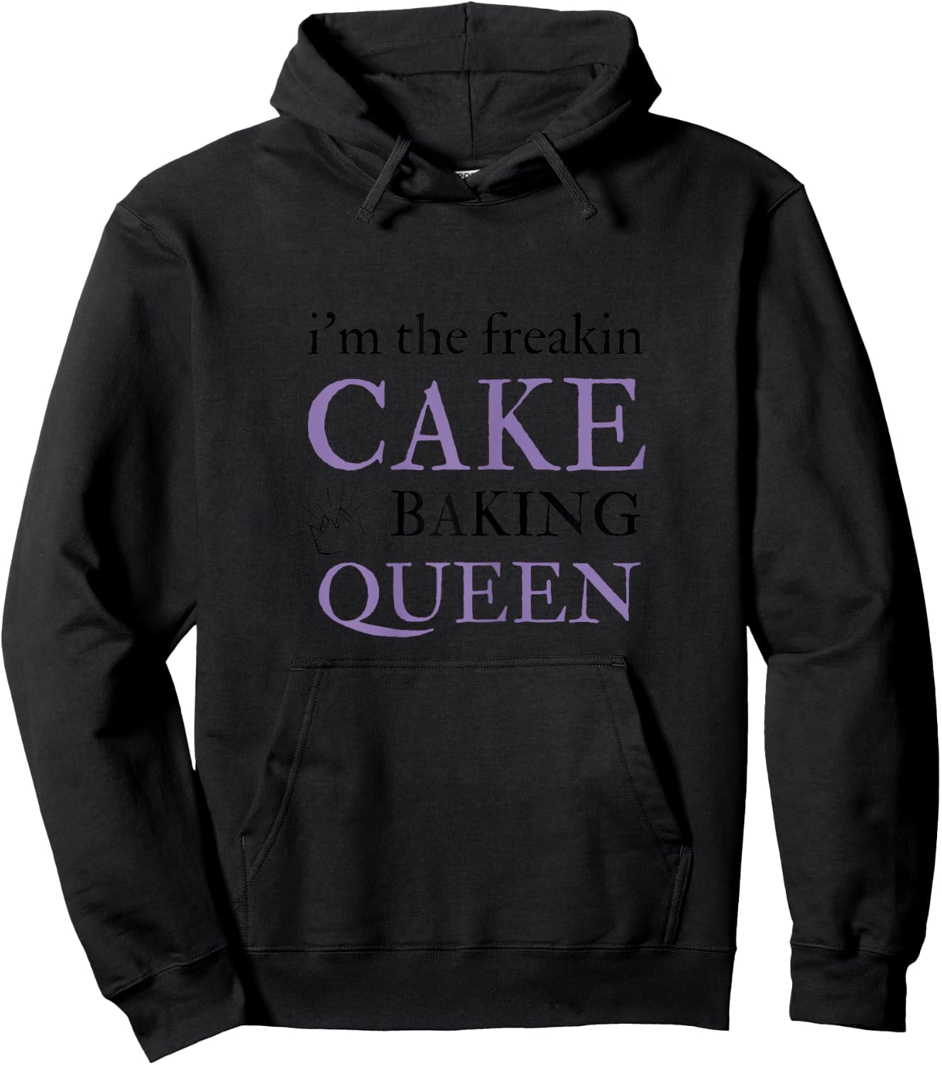 Cake Baking Queen Funny Cake Decoration Gifts Hoodie - Hoodie | Black