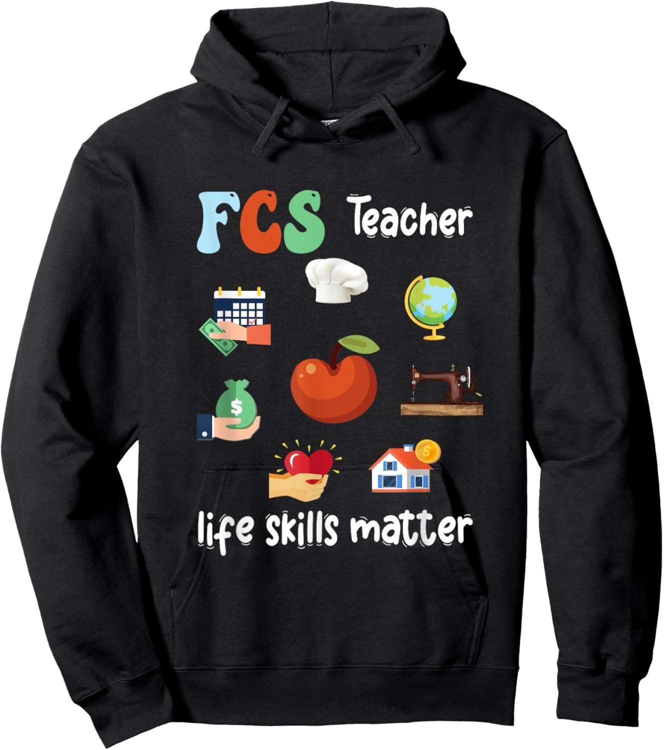 FCS Teacher Life Skills Matter Retro Family Consumer Science Hoodie - Hoodie | Black