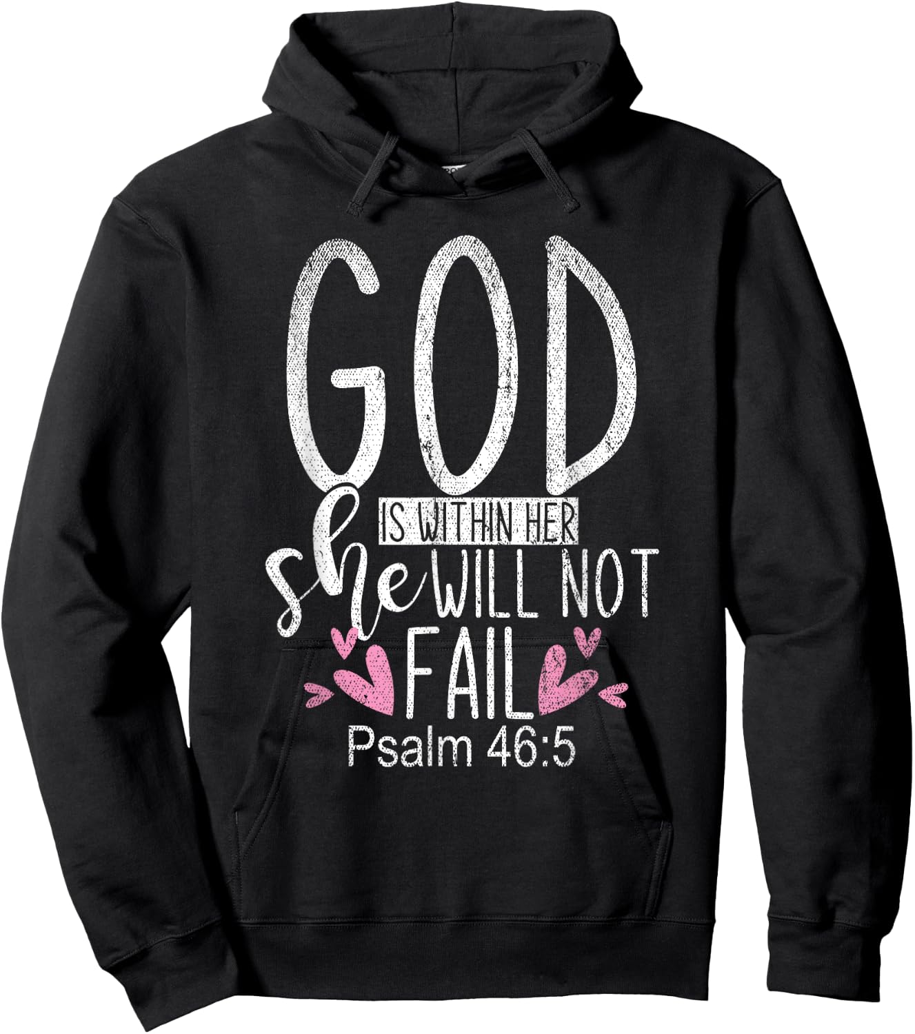 God Is Within Her She Will Not Fail Christianity Prayer Hoodie - Hoodie | Black