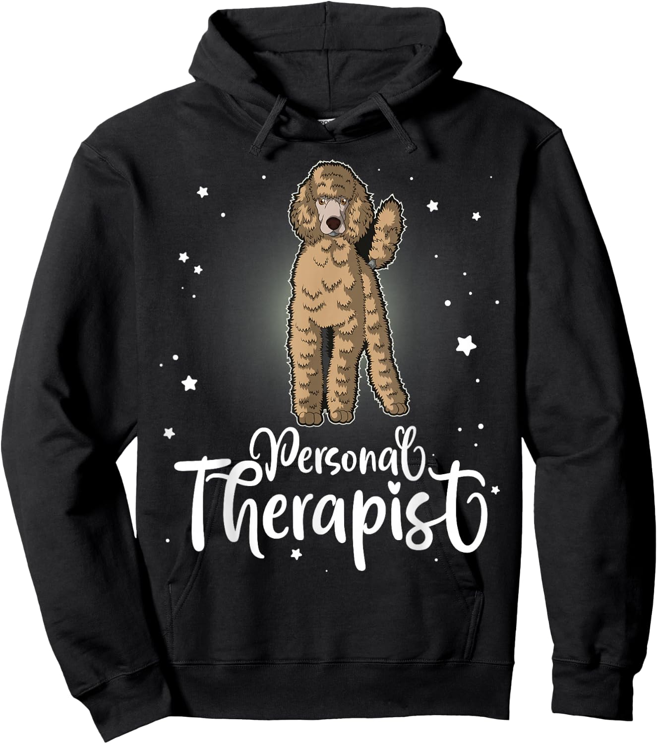 Poodle Standard Miniature & Toy Poodle Dog Hoodie - Hoodie | Black