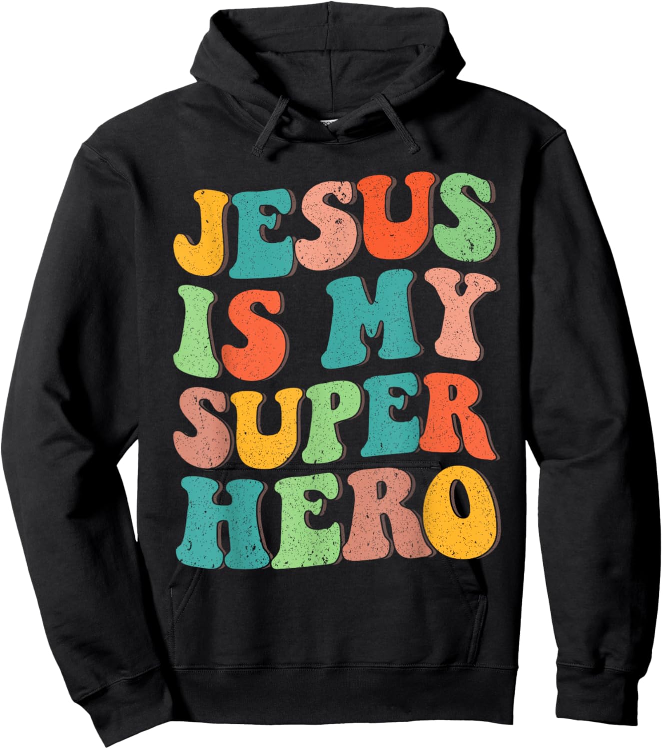 Jesus Is My Superhero Christian Religious Hoodie - Hoodie | Black