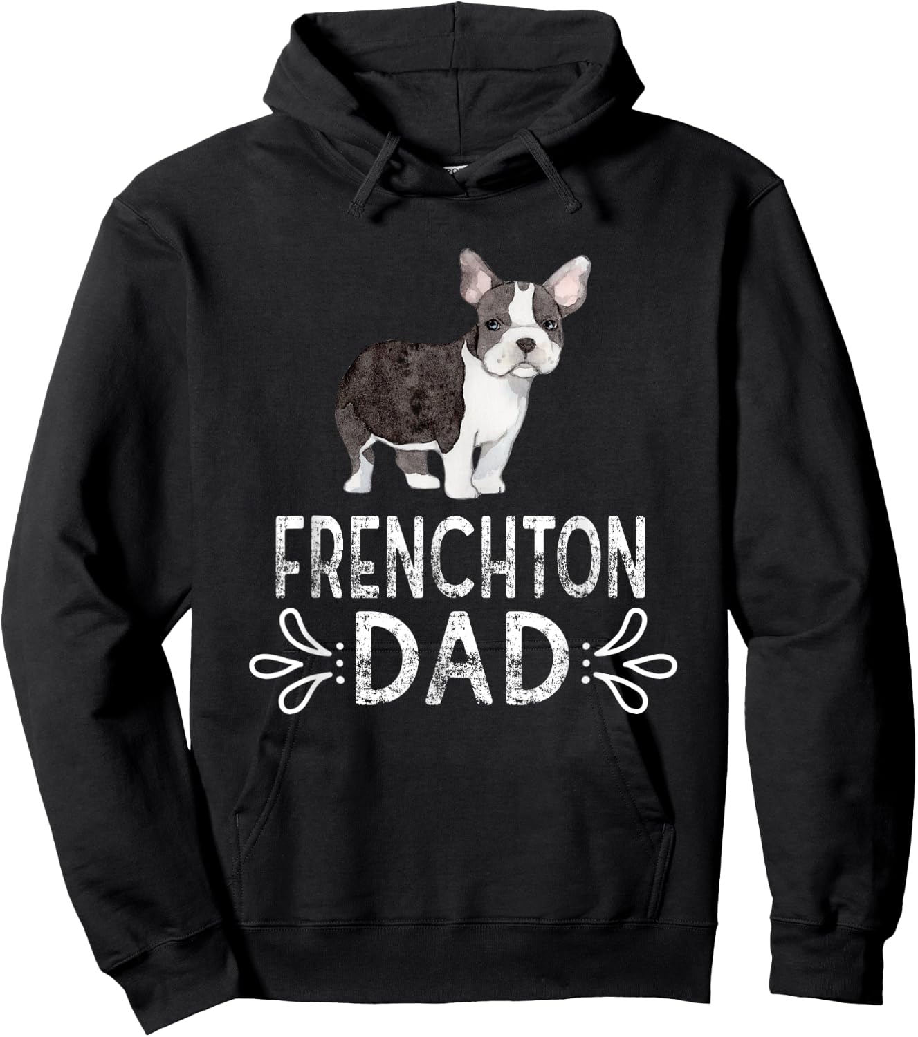 Frenchton Dad Funny Dog Dad Frenchton Daddy Women Hoodie - Hoodie | Black