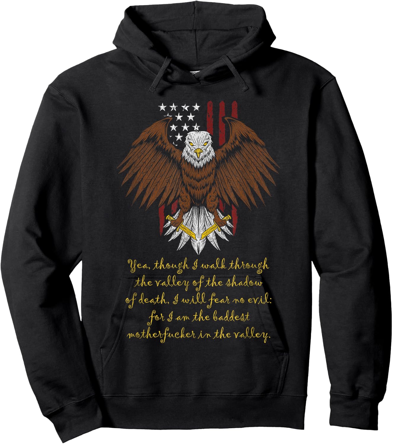 Yea, Though I Walk Through The Valley - I Will Fear No Evil Hoodie - Hoodie | Black