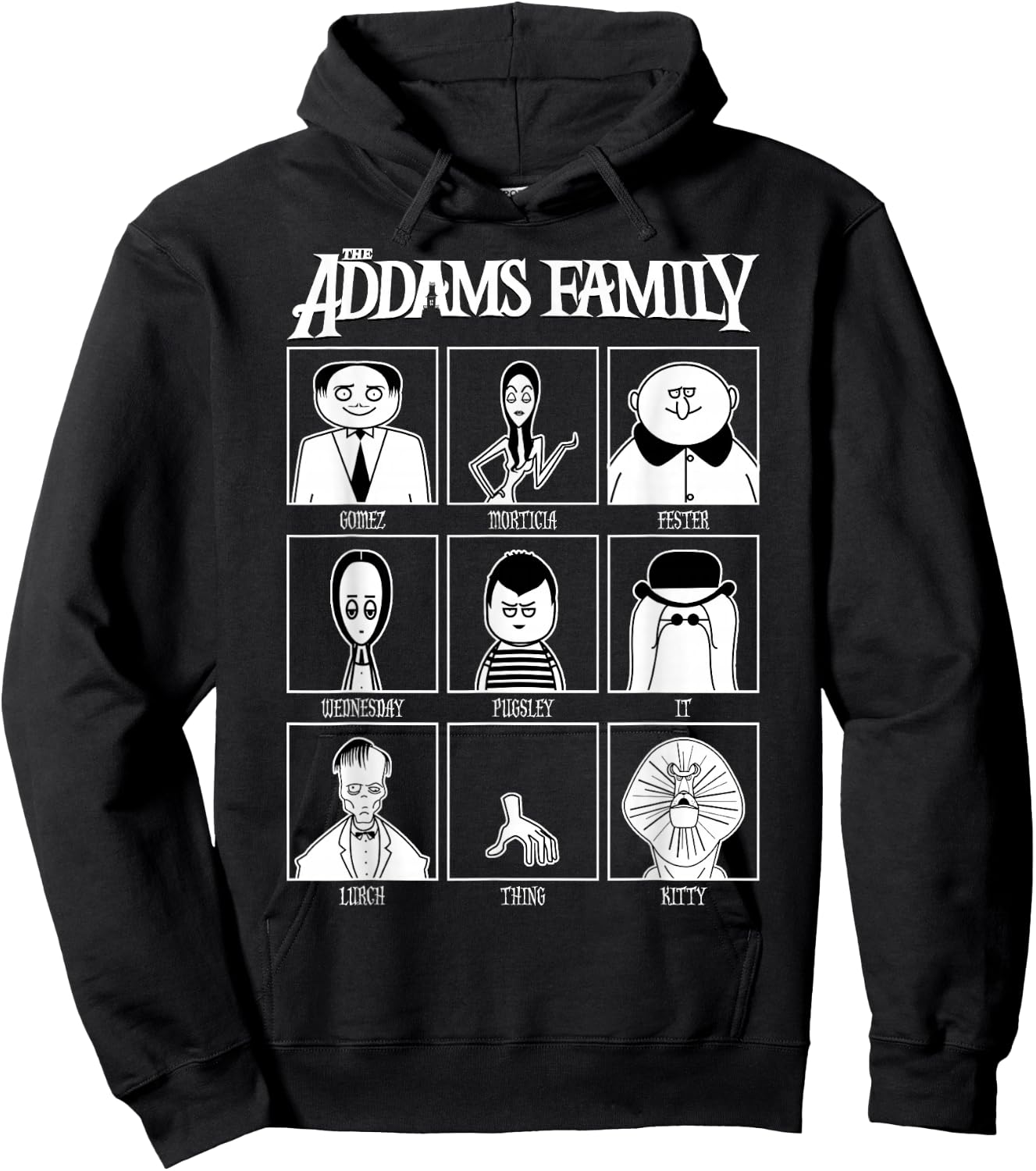 The Addams Family Yearbook Hoodie - Hoodie | Black